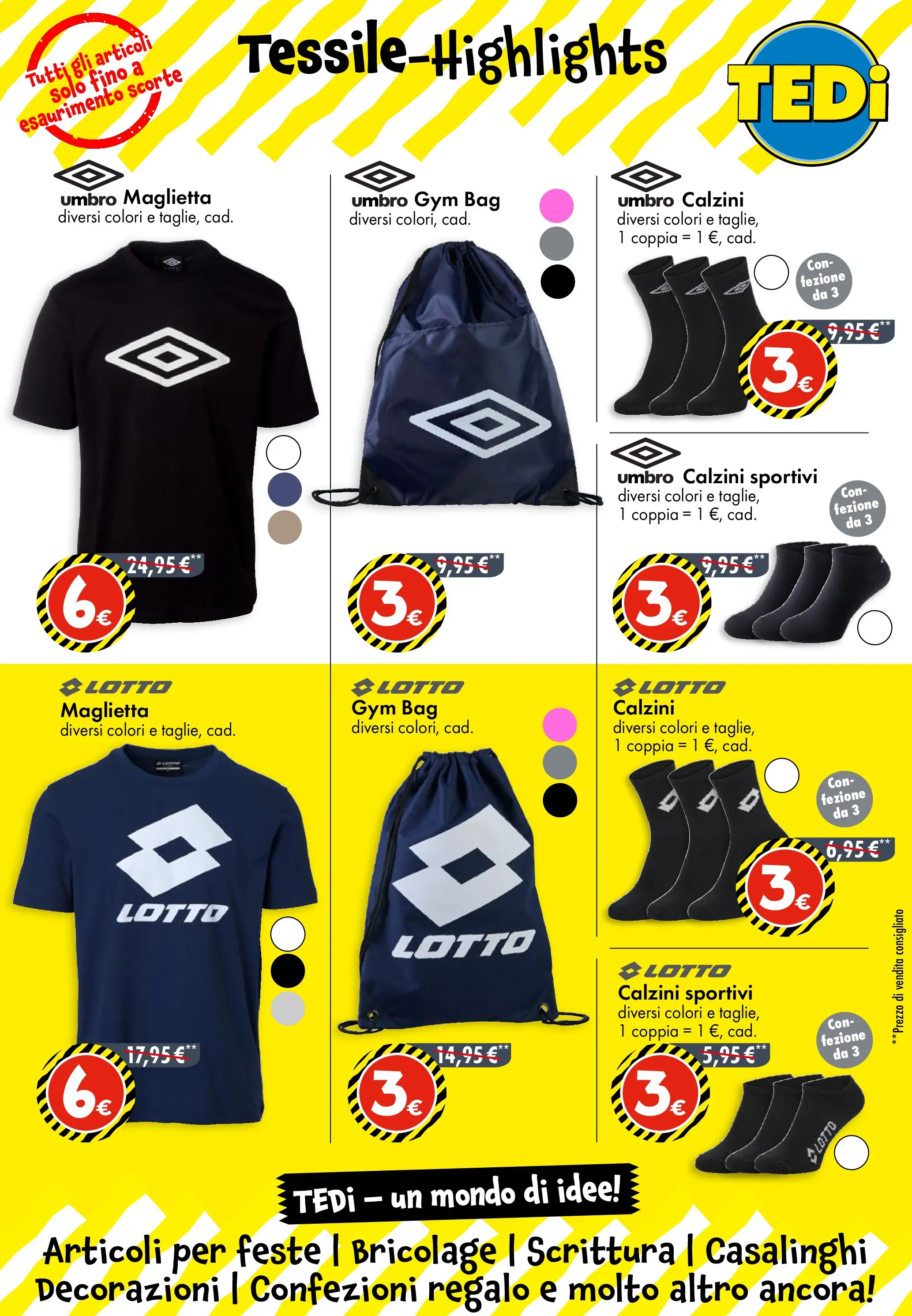 Nuovo TEDi - TEDi volantino fino al 19.10.2025 dal 15/10/2025 > offerte anteprima 🛍️ | Pagina: 4 | Prodotti: Calzini, Maglietta, Decorazioni