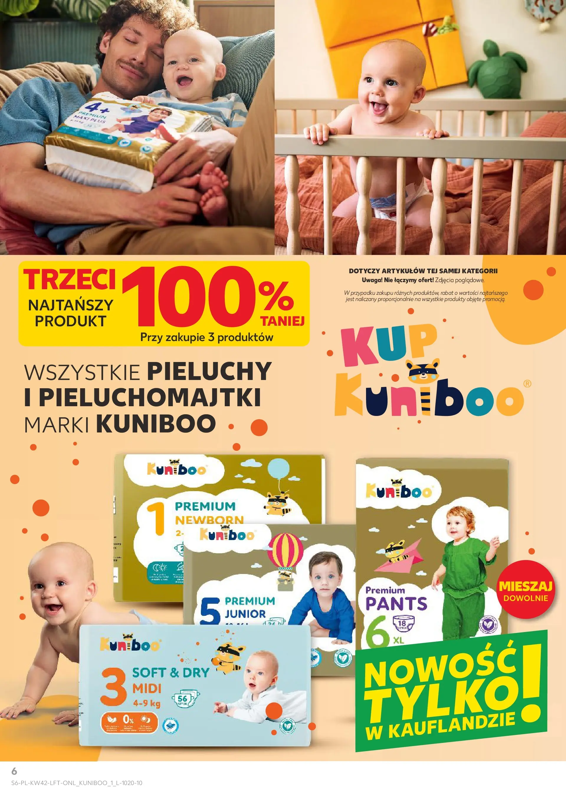 Kaufland gazetka od 16.10.2025 - od jutra PDF | Strona: 6 | Produkty: Pieluchomajtki