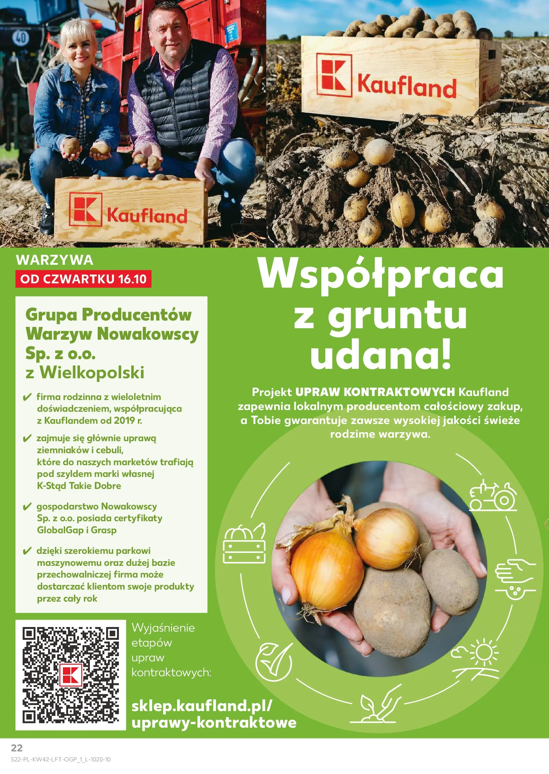 Kaufland gazetka od 16.10.2025 - od jutra PDF | Strona: 22 | Produkty: Warzywa