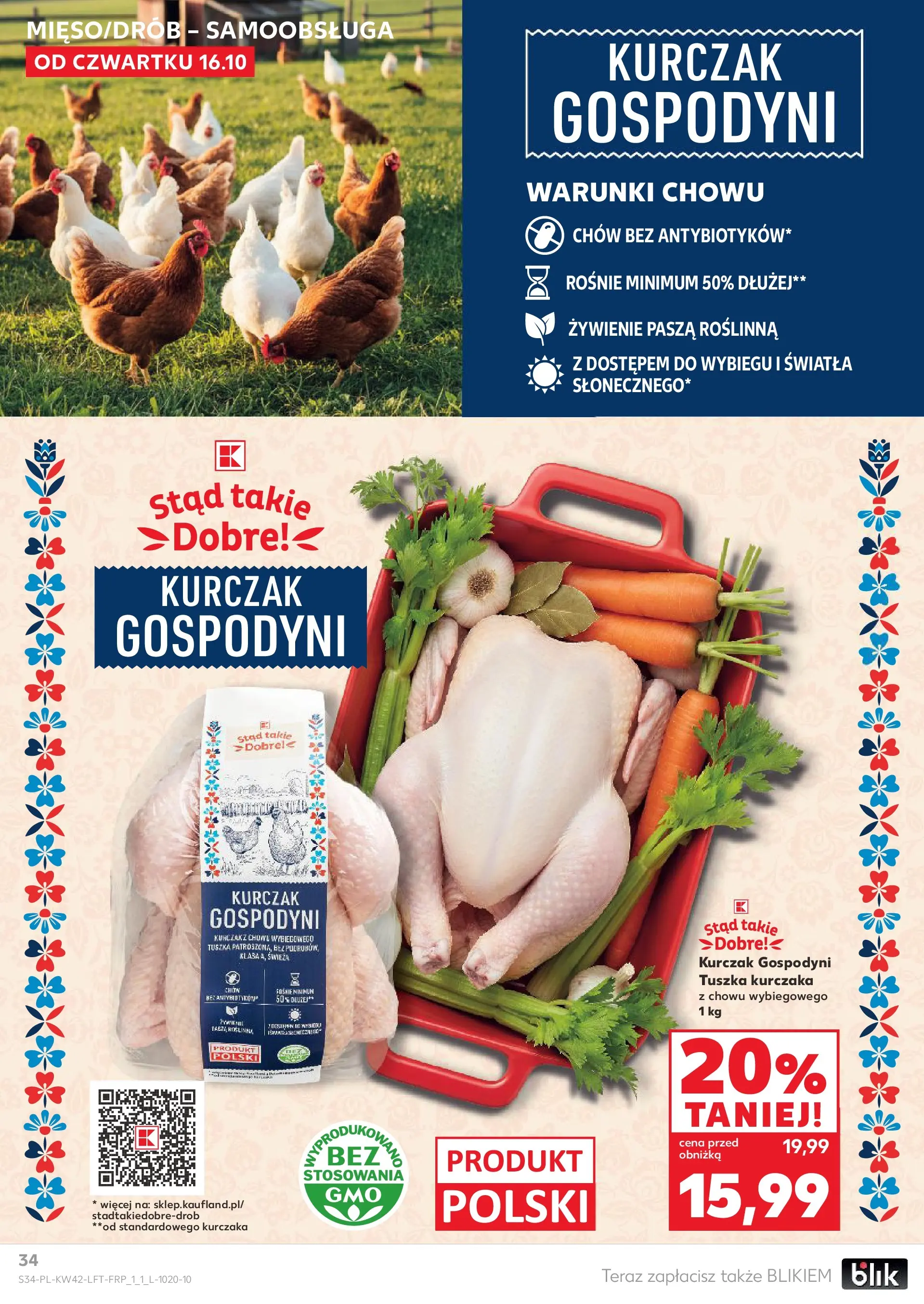Kaufland gazetka od 16.10.2025 - od jutra PDF | Strona: 34 | Produkty: Kurczak