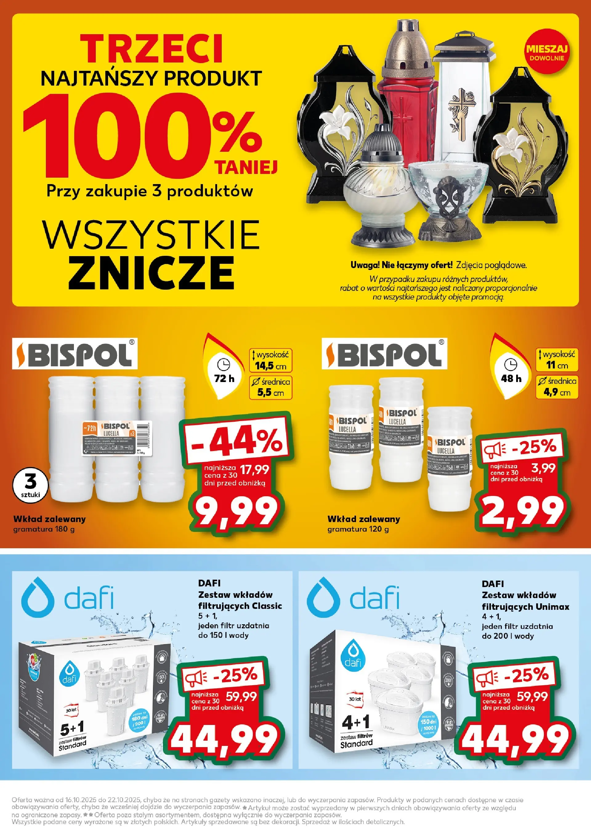 Kaufland gazetka od 16.10.2025 - od jutra PDF | Strona: 63 | Produkty: Znicze