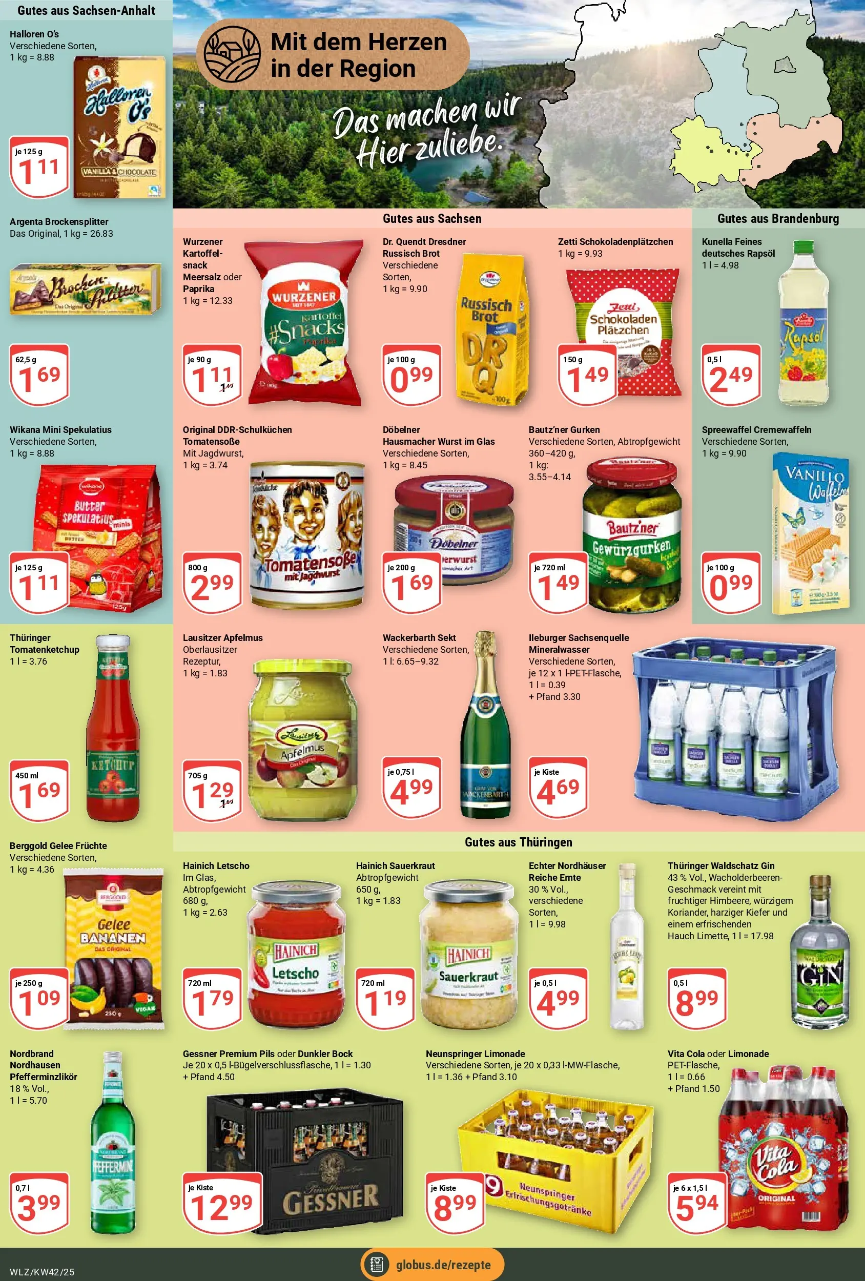 Globus prospekt Weischlitz	 (ab 12.10.2025) » Angebote online | Seite: 16 | Produkte: Pils, Waffeln, Paprika, Gin