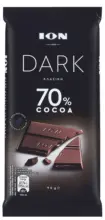 Kaufland хипермаркет ION DARK Натурален шоколад 70% какао 90 г - до 19-10-25