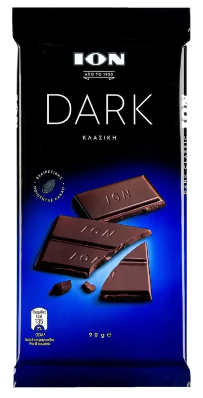 ION DARK Натурален шоколад 90 г