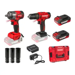 АКУМУЛАТОРЕН КОМПЛЕКТ RAIDER PRO RDP-PCD20&PBIW20 20 V, БРОЙ БАТЕРИИ 2, 2.00 Ah, КУФАР