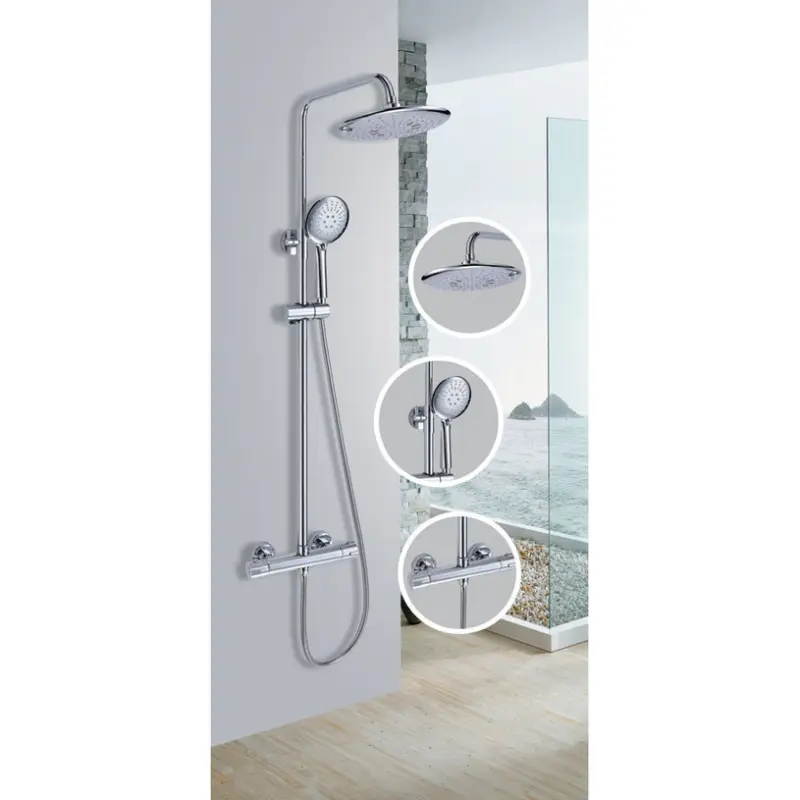 ТЕРМОСТАТНА ДУШ СИСТЕМА INTER CERAMIC СОЛАНЖ 6221