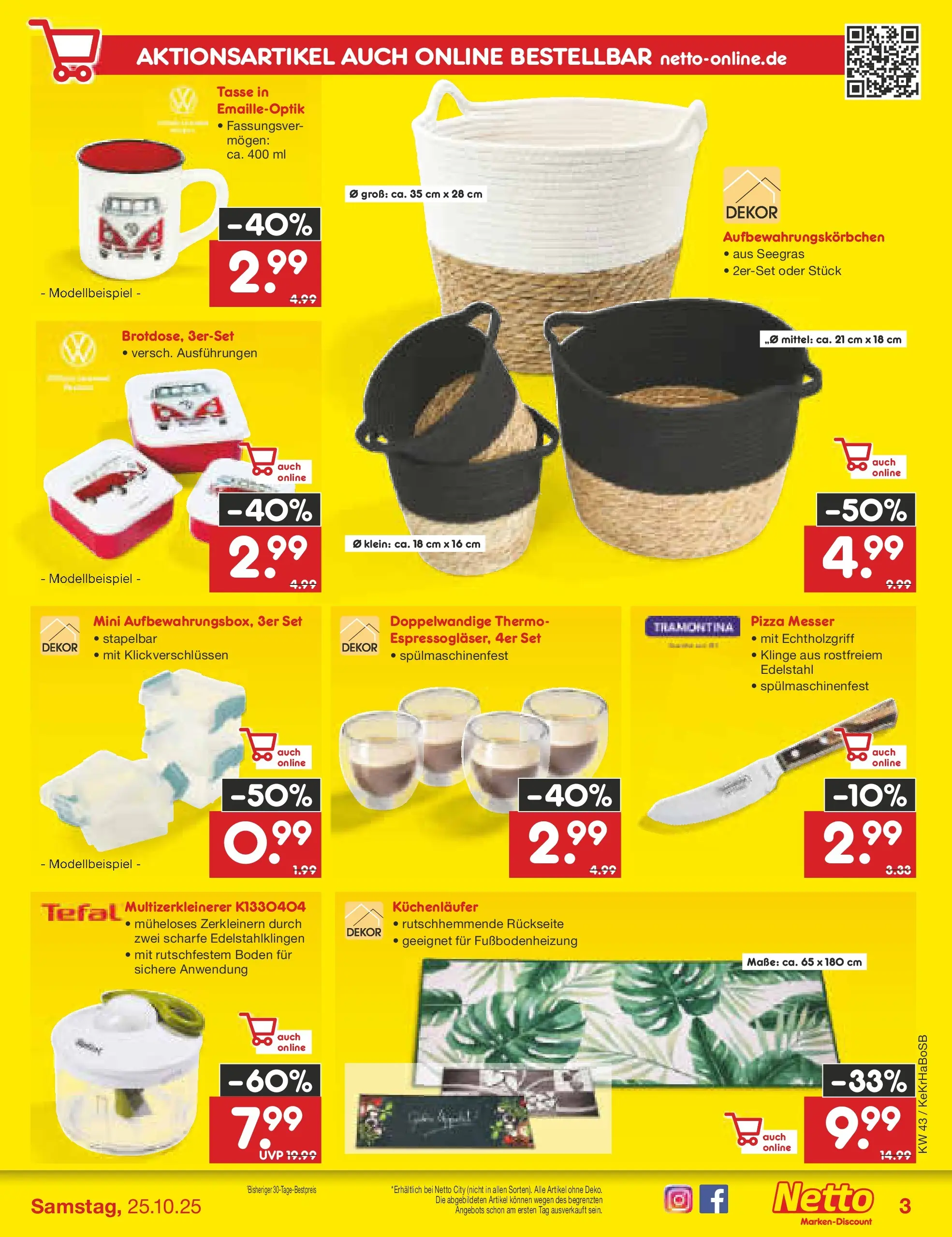 Netto Marken-Discount prospekt Kruft	 (ab 19.10.2025) » Angebote | Seite: 25 | Produkte: Pizza