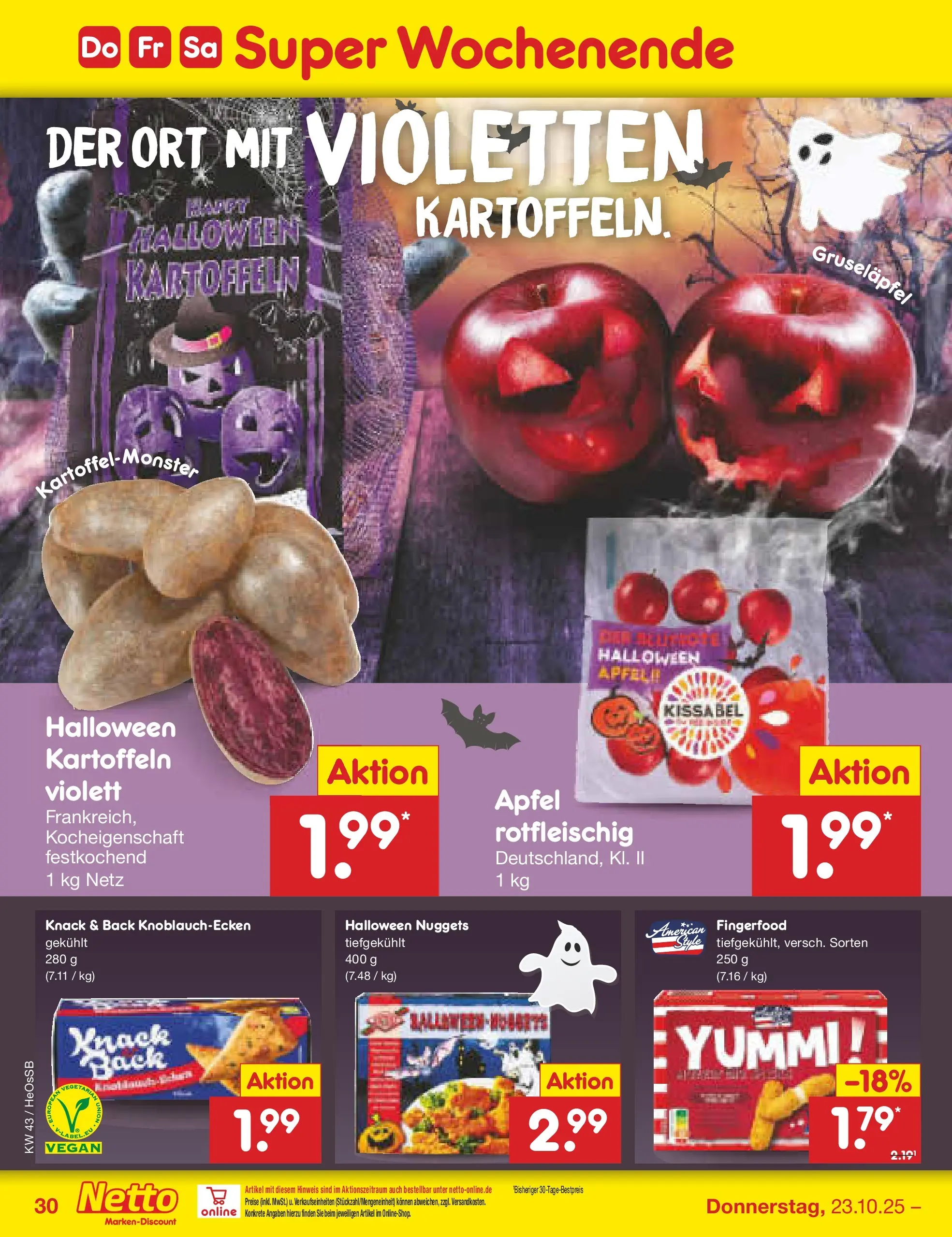 Netto Marken-Discount prospekt Kröpelin	 (ab 19.10.2025) » Angebote | Seite: 34 | Produkte: Äpfel, Kartoffeln
