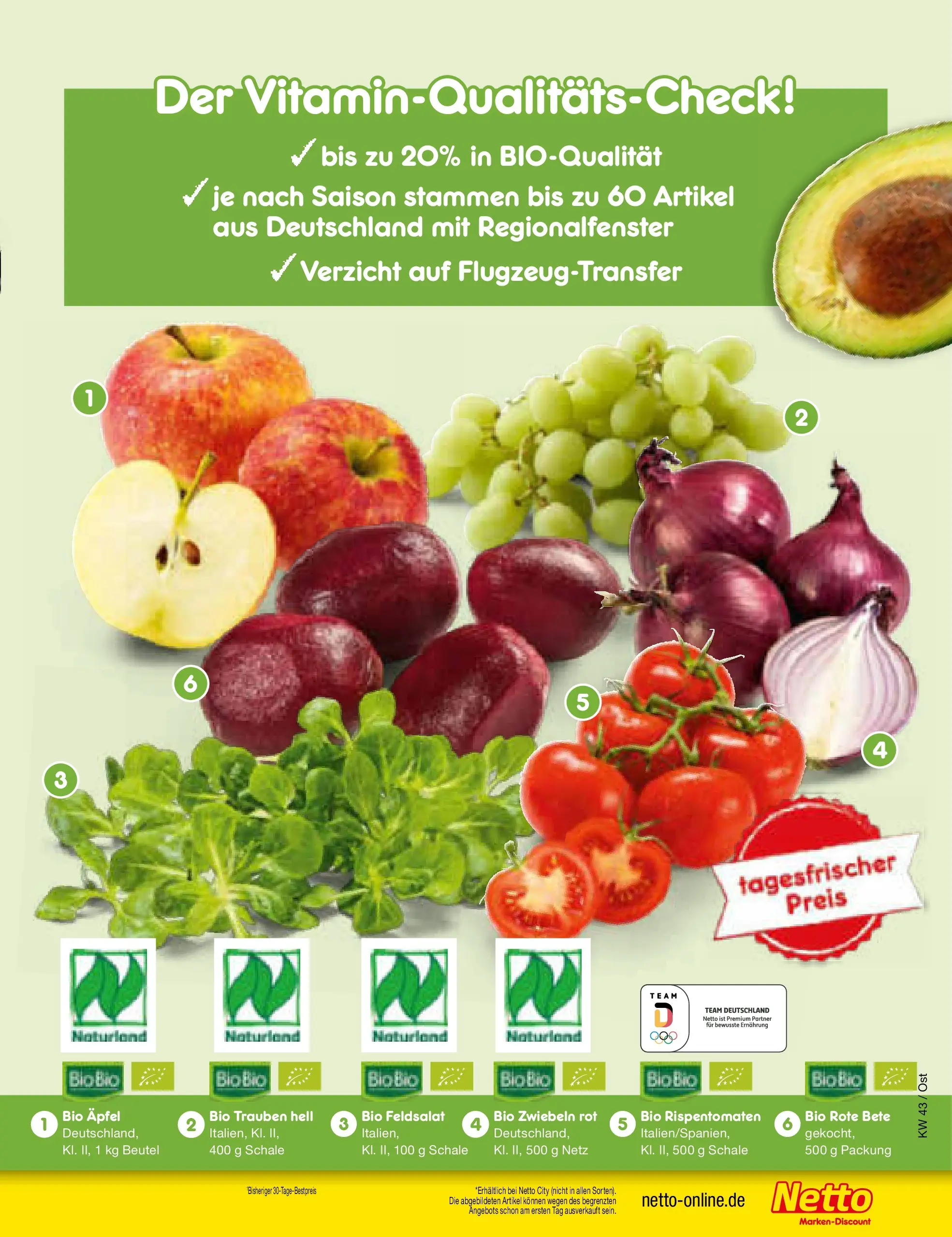 Netto Marken-Discount prospekt Glauchau (ab 19.10.2025) » Angebote | Seite: 7 | Produkte: Trauben, Äpfel, Zwiebeln Netto Marken-Discount prospekt Glauchau (ab 19.10.2025) » Angebote | Seite: 7 | Produkte: Trauben, Äpfel, Zwiebeln