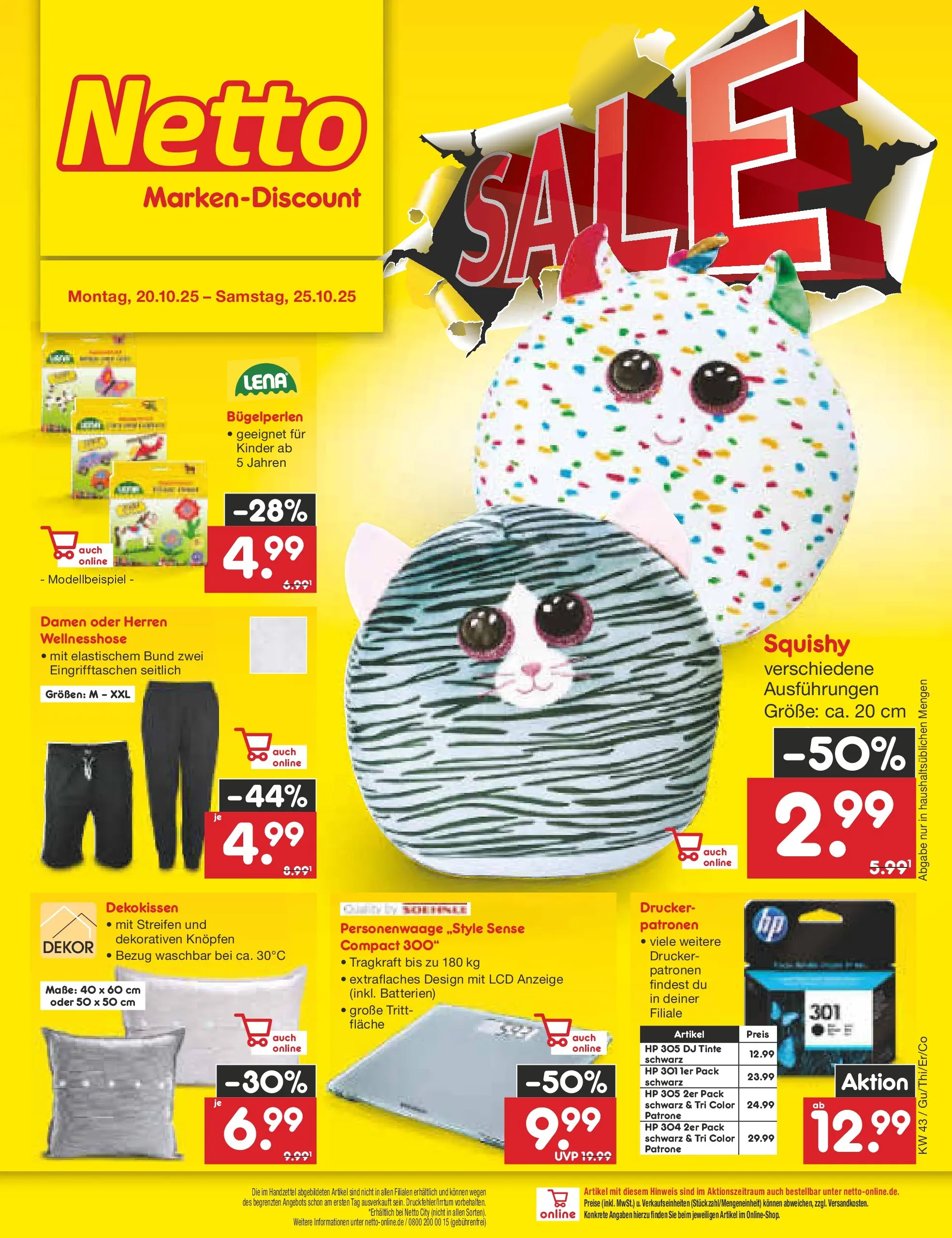 Netto Marken-Discount prospekt Glauchau (ab 19.10.2025) » Angebote | Seite: 26 | Produkte: HP, Batterien, Personenwaage, Drucker Netto Marken-Discount prospekt Glauchau (ab 19.10.2025) » Angebote | Seite: 26 | Produkte: HP, Batterien, Personenwaage, Drucker