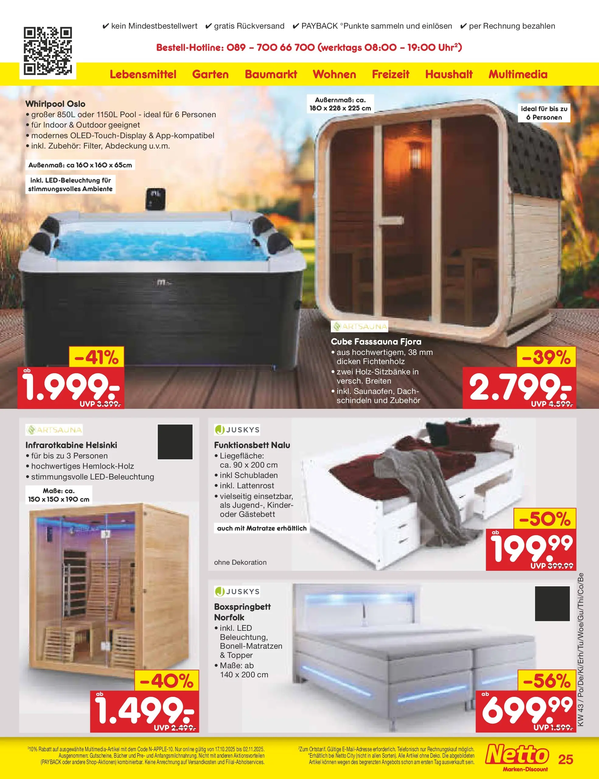 Netto Marken-Discount prospekt Glauchau (ab 19.10.2025) » Angebote | Seite: 35 | Produkte: Matratze, Lattenrost, Boxspringbett, Topper Netto Marken-Discount prospekt Glauchau (ab 19.10.2025) » Angebote | Seite: 35 | Produkte: Matratze, Lattenrost, Boxspringbett, Topper