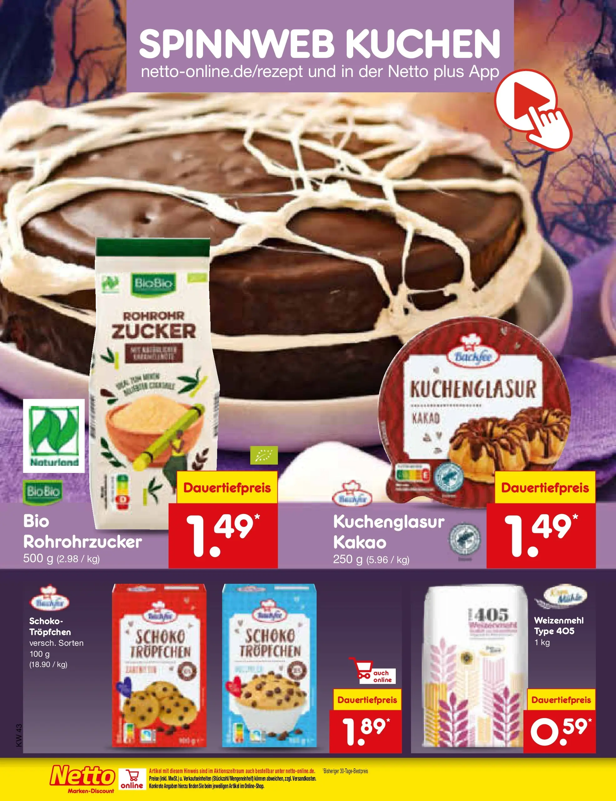 Netto Marken-Discount prospekt Glauchau (ab 19.10.2025) » Angebote | Seite: 54 | Produkte: Weizenmehl, Zucker, Kuchen Netto Marken-Discount prospekt Glauchau (ab 19.10.2025) » Angebote | Seite: 54 | Produkte: Weizenmehl, Zucker, Kuchen