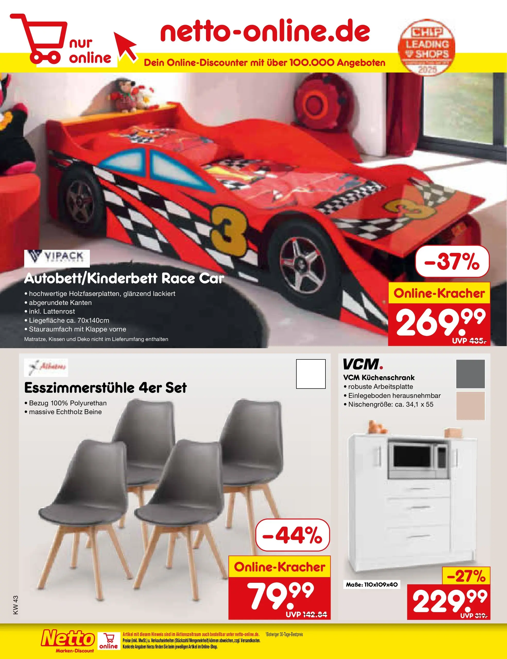 Netto Marken-Discount prospekt Glauchau (ab 19.10.2025) » Angebote | Seite: 60 | Produkte: Esszimmerstühle, Kissen, Lattenrost Netto Marken-Discount prospekt Glauchau (ab 19.10.2025) » Angebote | Seite: 60 | Produkte: Esszimmerstühle, Kissen, Lattenrost