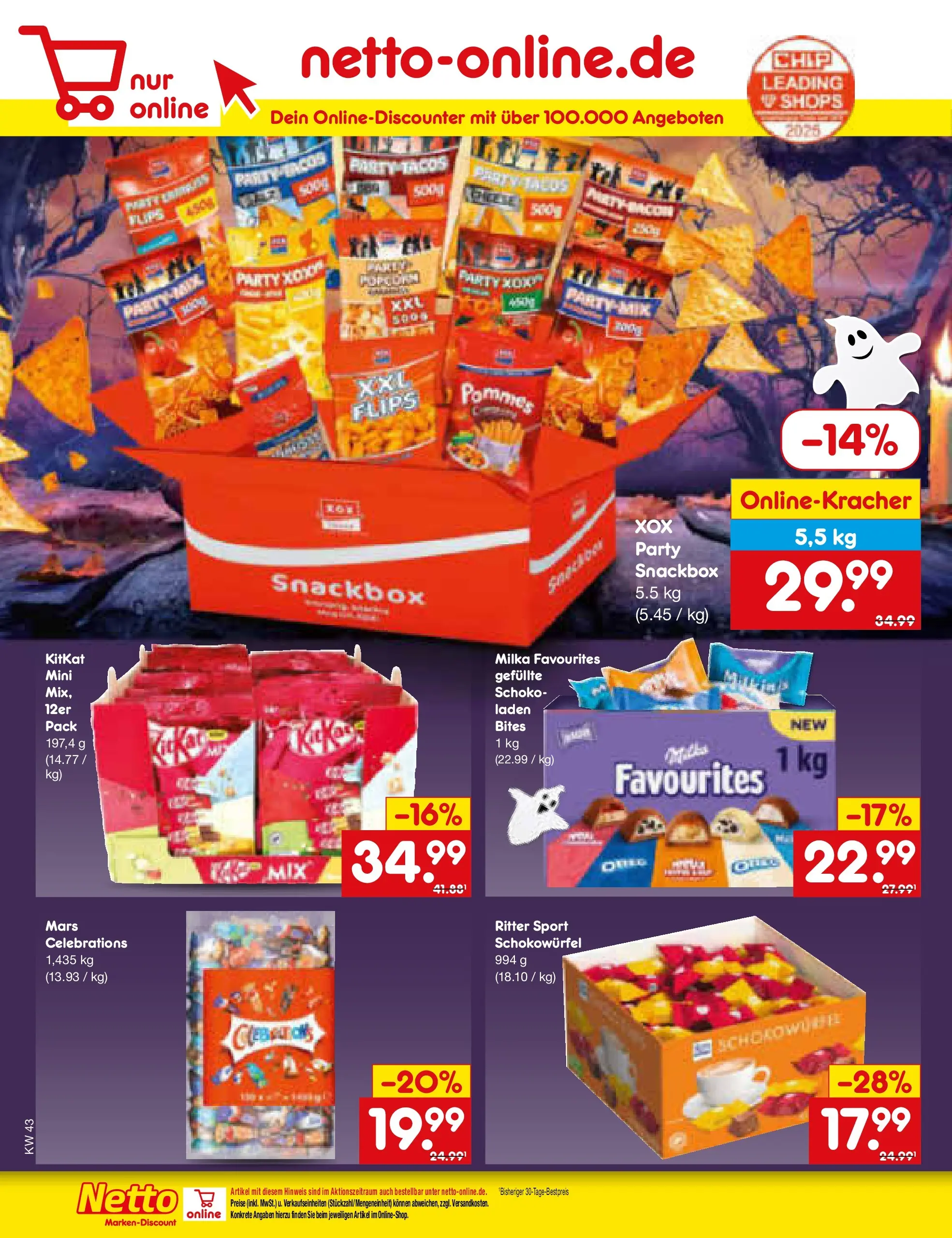 Netto Marken-Discount prospekt Glauchau (ab 19.10.2025) » Angebote | Seite: 64 | Produkte: Pommes, Milka, Celebrations, Mars Netto Marken-Discount prospekt Glauchau (ab 19.10.2025) » Angebote | Seite: 64 | Produkte: Pommes, Milka, Celebrations, Mars