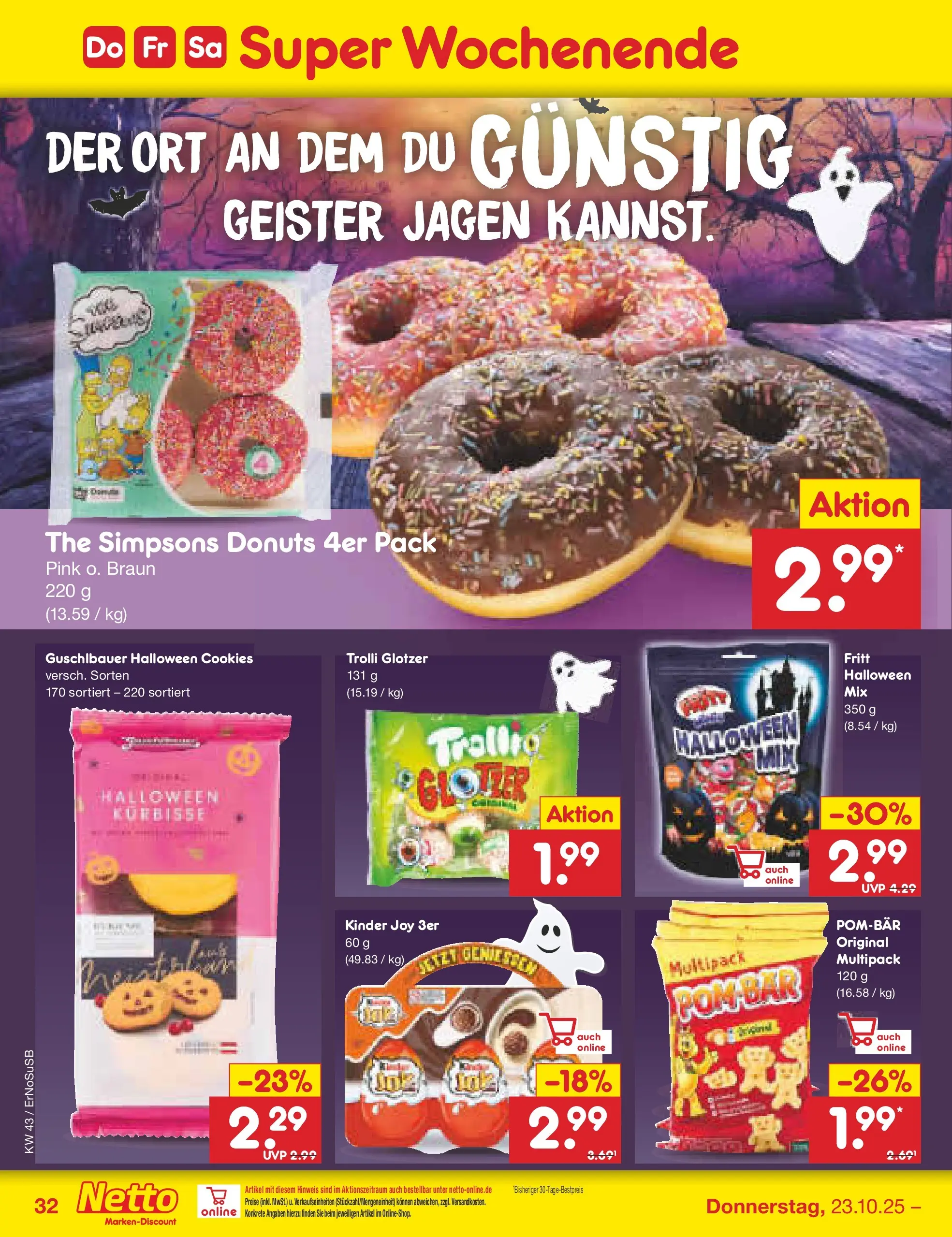 Netto Marken-Discount prospekt Erfurt (ab 20.10.2025) » Angebote | Seite: 42 | Produkte: Kinder joy, Donuts Netto Marken-Discount prospekt Erfurt (ab 20.10.2025) » Angebote | Seite: 42 | Produkte: Kinder joy, Donuts