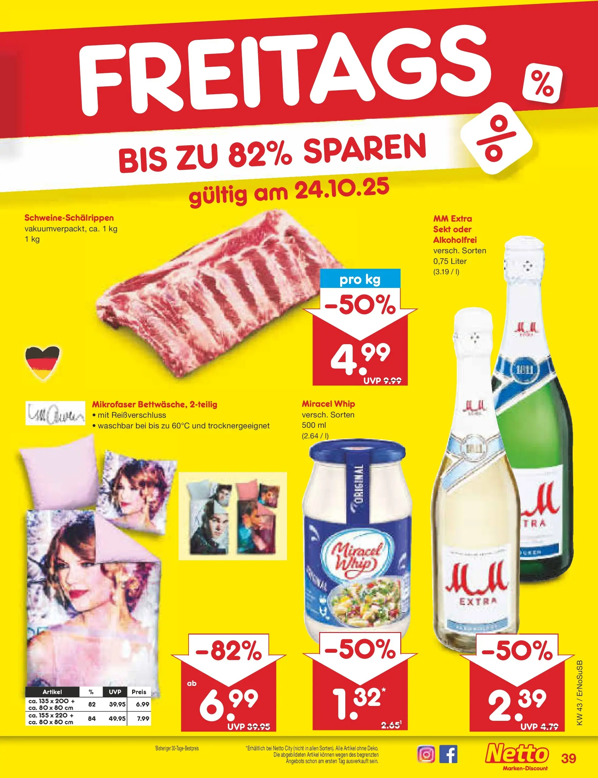 Netto Marken-Discount prospekt Erfurt (ab 20.10.2025) » Angebote | Seite: 49 | Produkte: Sekt, Miracel whip Netto Marken-Discount prospekt Erfurt (ab 20.10.2025) » Angebote | Seite: 49 | Produkte: Sekt, Miracel whip