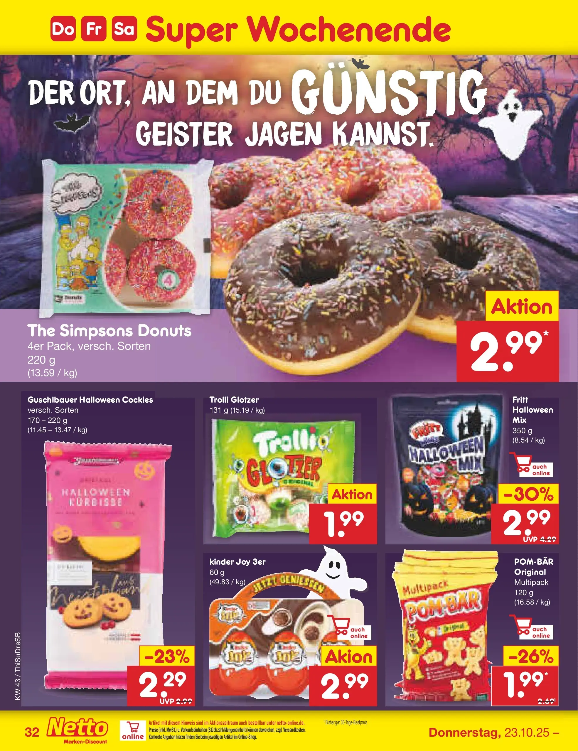 Netto Marken-Discount prospekt Pirna (ab 20.10.2025) » Angebote | Seite: 42 | Produkte: Kinder joy, Donuts Netto Marken-Discount prospekt Pirna (ab 20.10.2025) » Angebote | Seite: 42 | Produkte: Kinder joy, Donuts