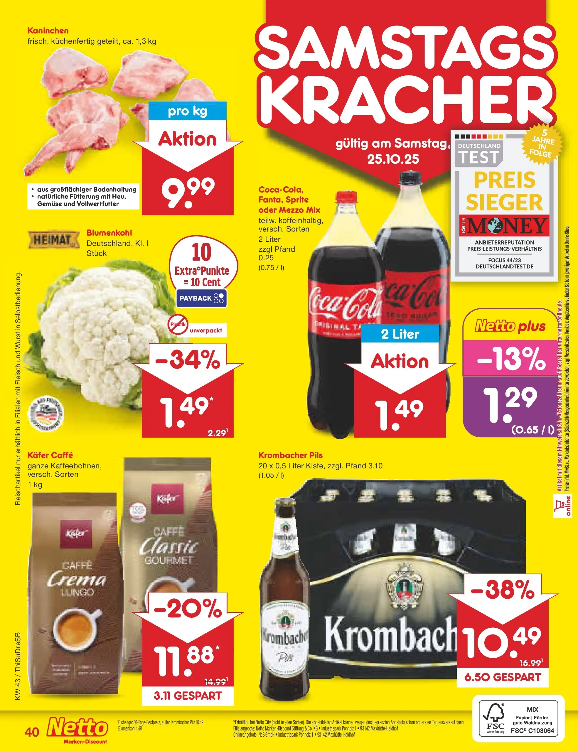 Netto Marken-Discount prospekt Pirna (ab 20.10.2025) » Angebote | Seite: 50 | Produkte: Sprite, Pils, Blumenkohl, Oder mezzo mix Netto Marken-Discount prospekt Pirna (ab 20.10.2025) » Angebote | Seite: 50 | Produkte: Sprite, Pils, Blumenkohl, Oder mezzo mix