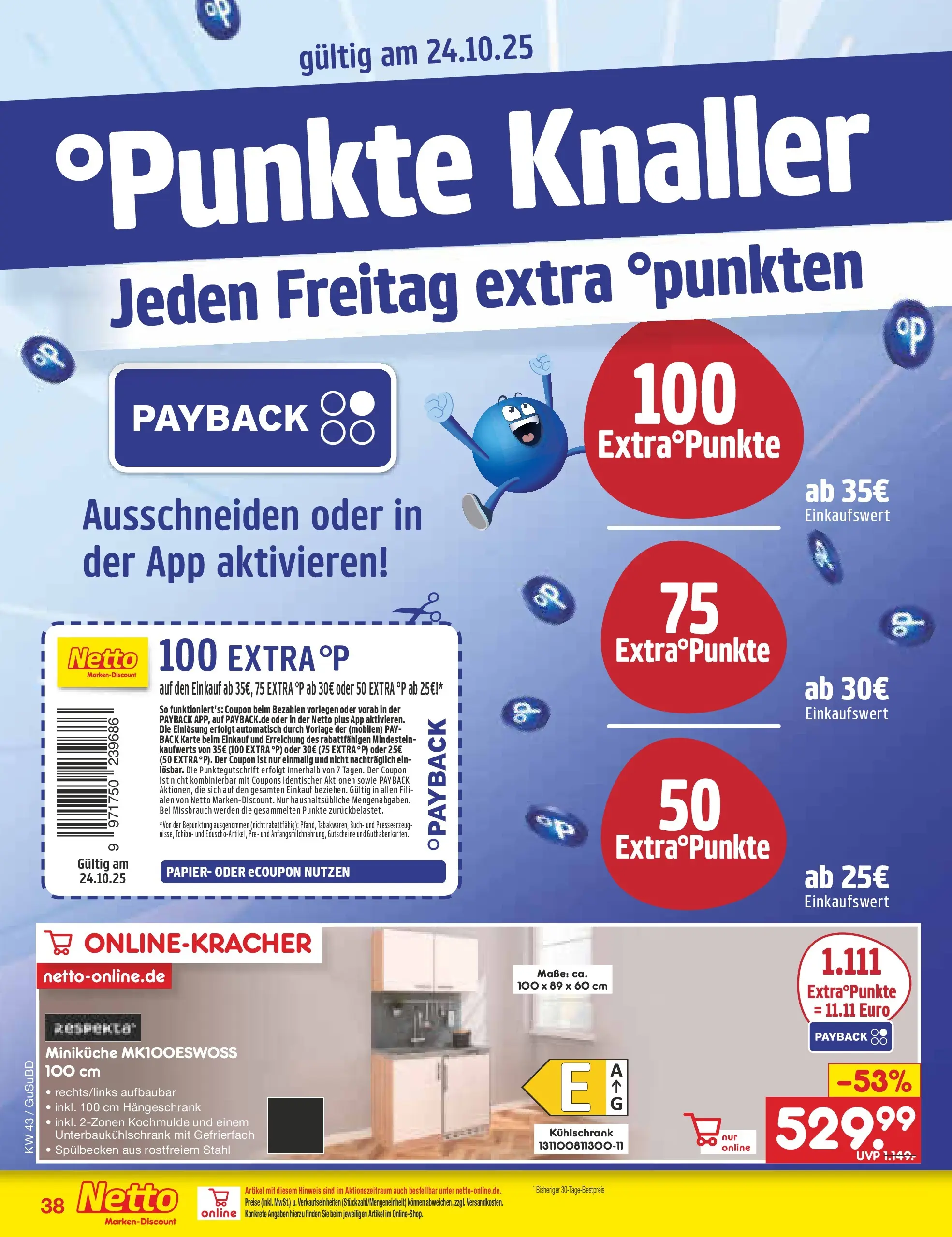 Netto Marken-Discount prospekt Glauchau (ab 19.10.2025) » Angebote | Seite: 48 | Produkte: Kühlschrank, Hängeschrank Netto Marken-Discount prospekt Glauchau (ab 19.10.2025) » Angebote | Seite: 48 | Produkte: Kühlschrank, Hängeschrank