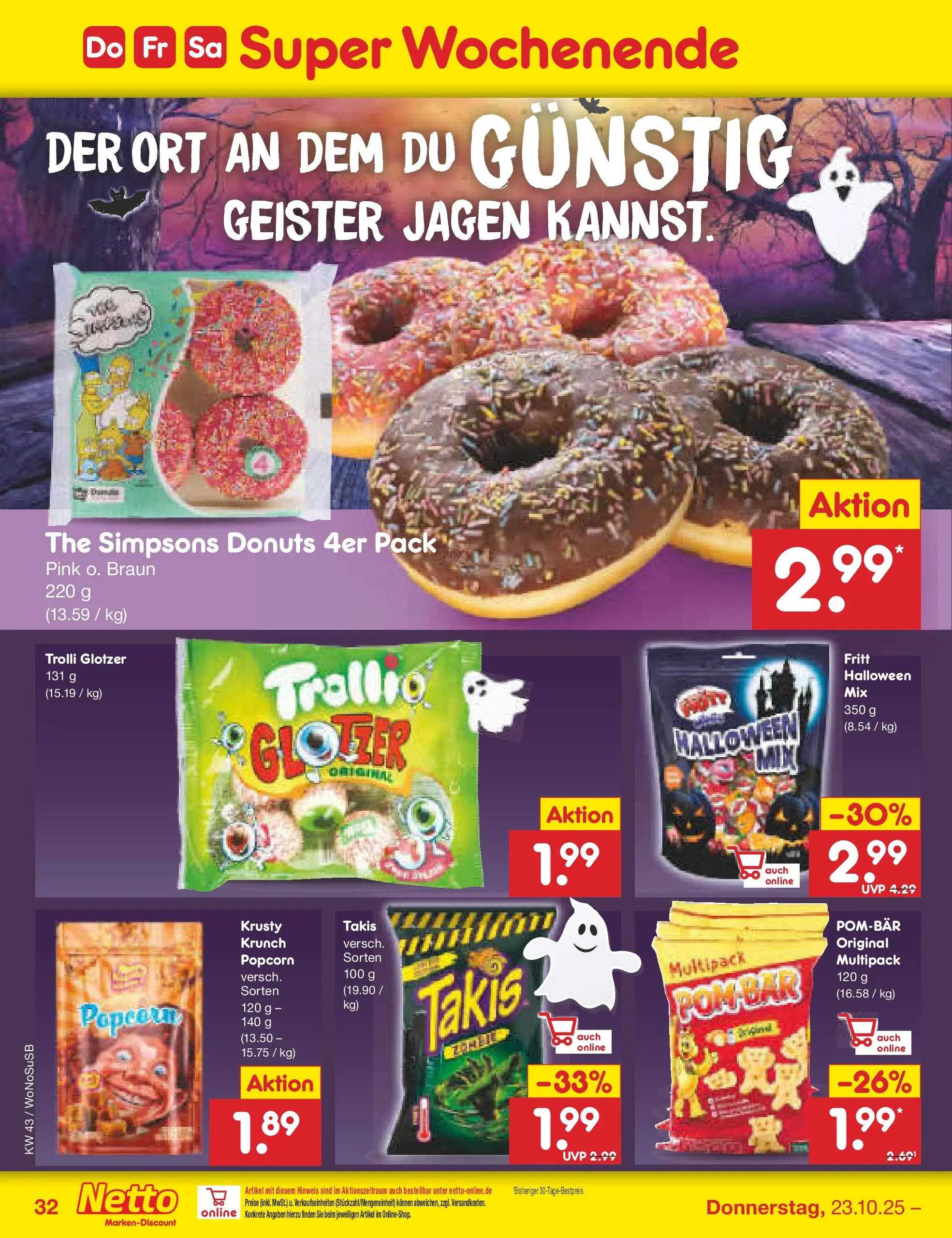 Netto Marken-Discount prospekt Frankfurt (ab 19.10.2025) » Angebote | Seite: 40 | Produkte: Donuts Netto Marken-Discount prospekt Frankfurt (ab 19.10.2025) » Angebote | Seite: 40 | Produkte: Donuts