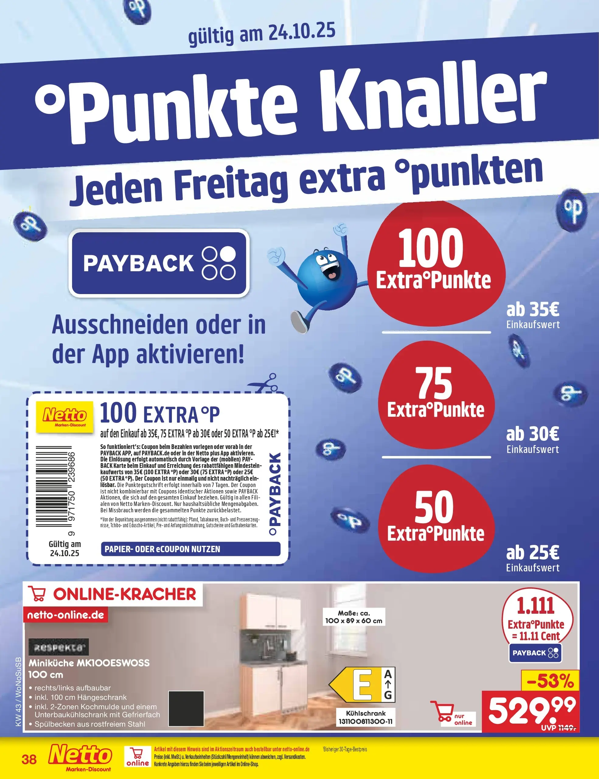 Netto Marken-Discount prospekt Frankfurt (ab 19.10.2025) » Angebote | Seite: 46 | Produkte: Kühlschrank, Hängeschrank Netto Marken-Discount prospekt Frankfurt (ab 19.10.2025) » Angebote | Seite: 46 | Produkte: Kühlschrank, Hängeschrank
