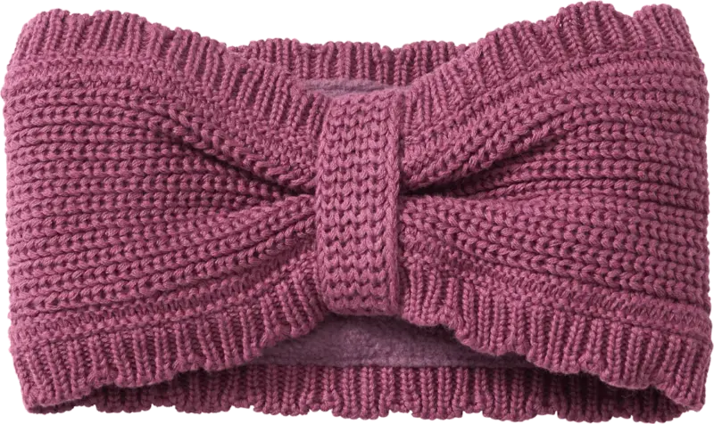 PUSBLU Stirnband aus Strick & mit Futter, lila, Gr. 50/51