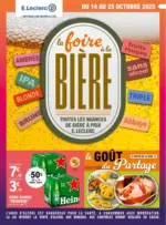 E.Leclerc FOIRE A LA BIERE - MIXTE - au 25.10.2025