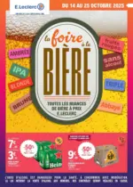 E.Leclerc FOIRE A LA BIERE - MIXTE - au 25.10.2025