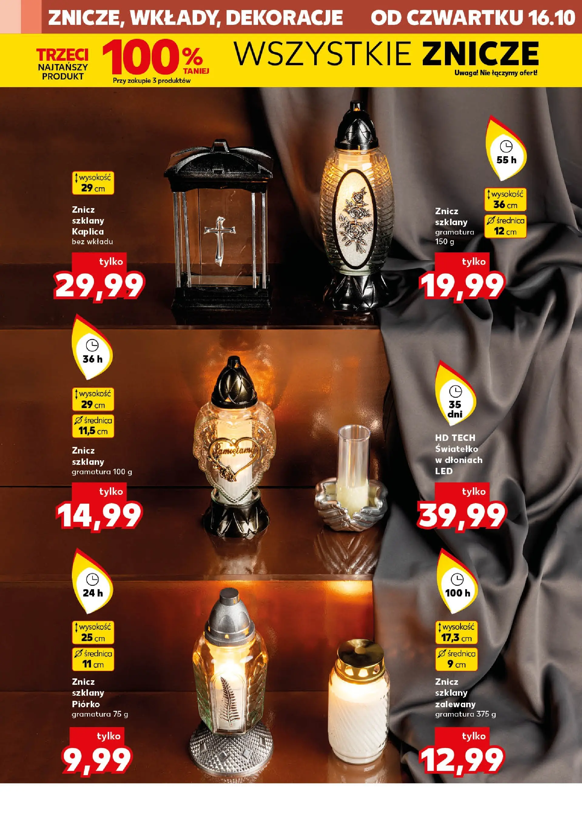 Kaufland gazetka - Mega okazje od 16.10.2025 - od jutra PDF | Strona: 4 | Produkty: Znicze