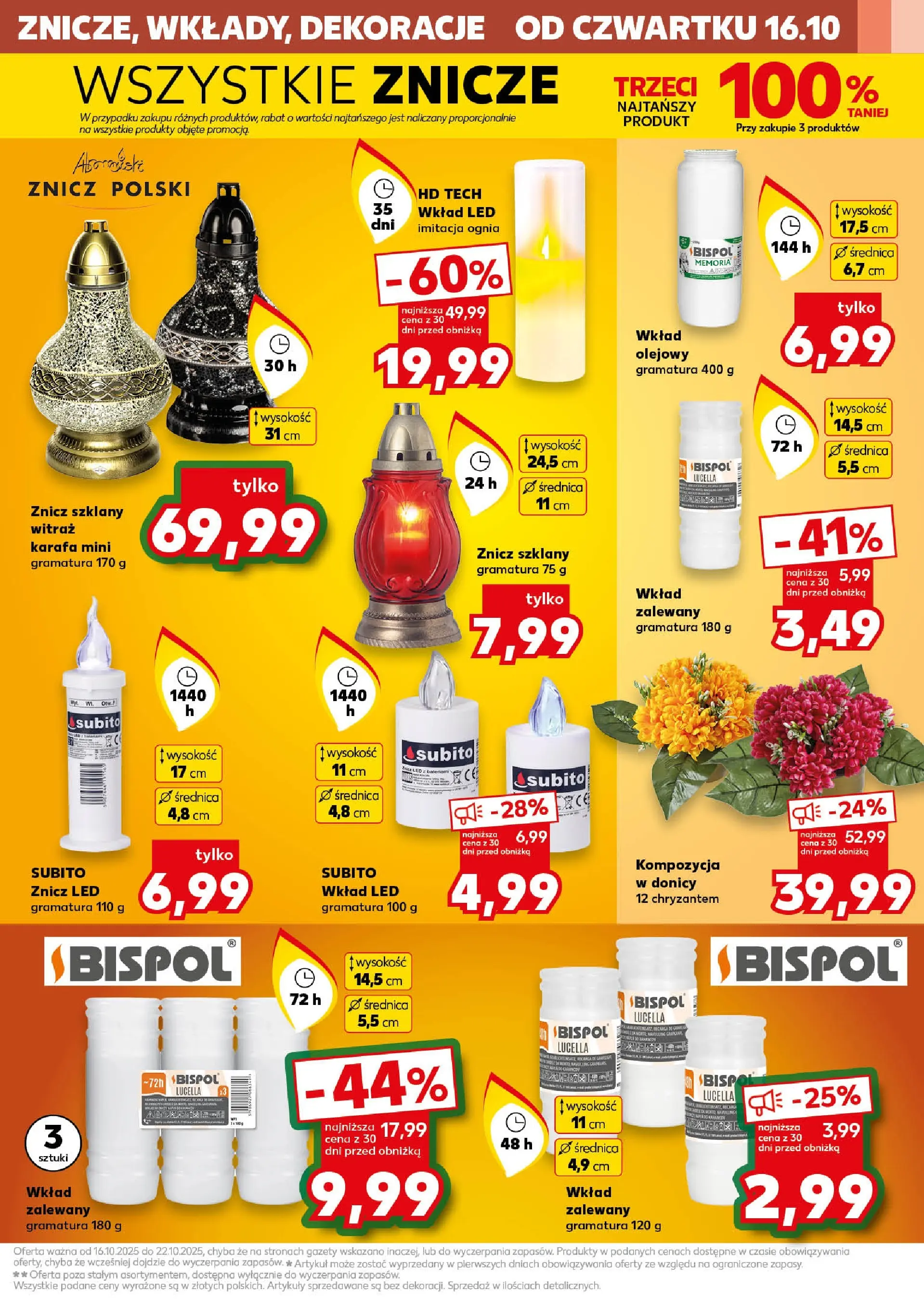 Kaufland gazetka - Mega okazje od 16.10.2025 - od jutra PDF | Strona: 5 | Produkty: Znicz LED, Znicze