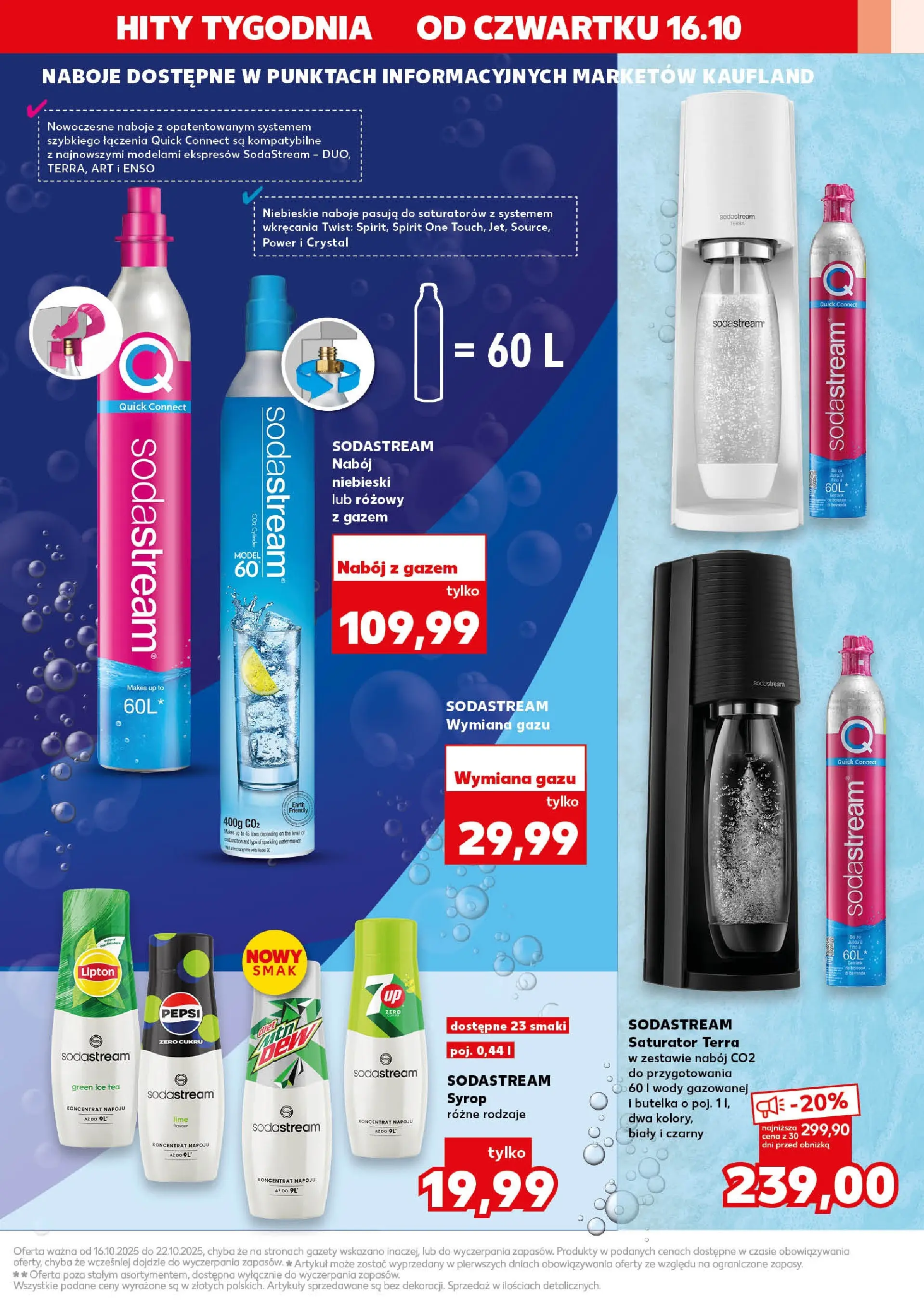 Kaufland gazetka - Mega okazje od 16.10.2025 - od jutra PDF | Strona: 7 | Produkty: Syrop, Ice Tea, Pepsi, Sodastream