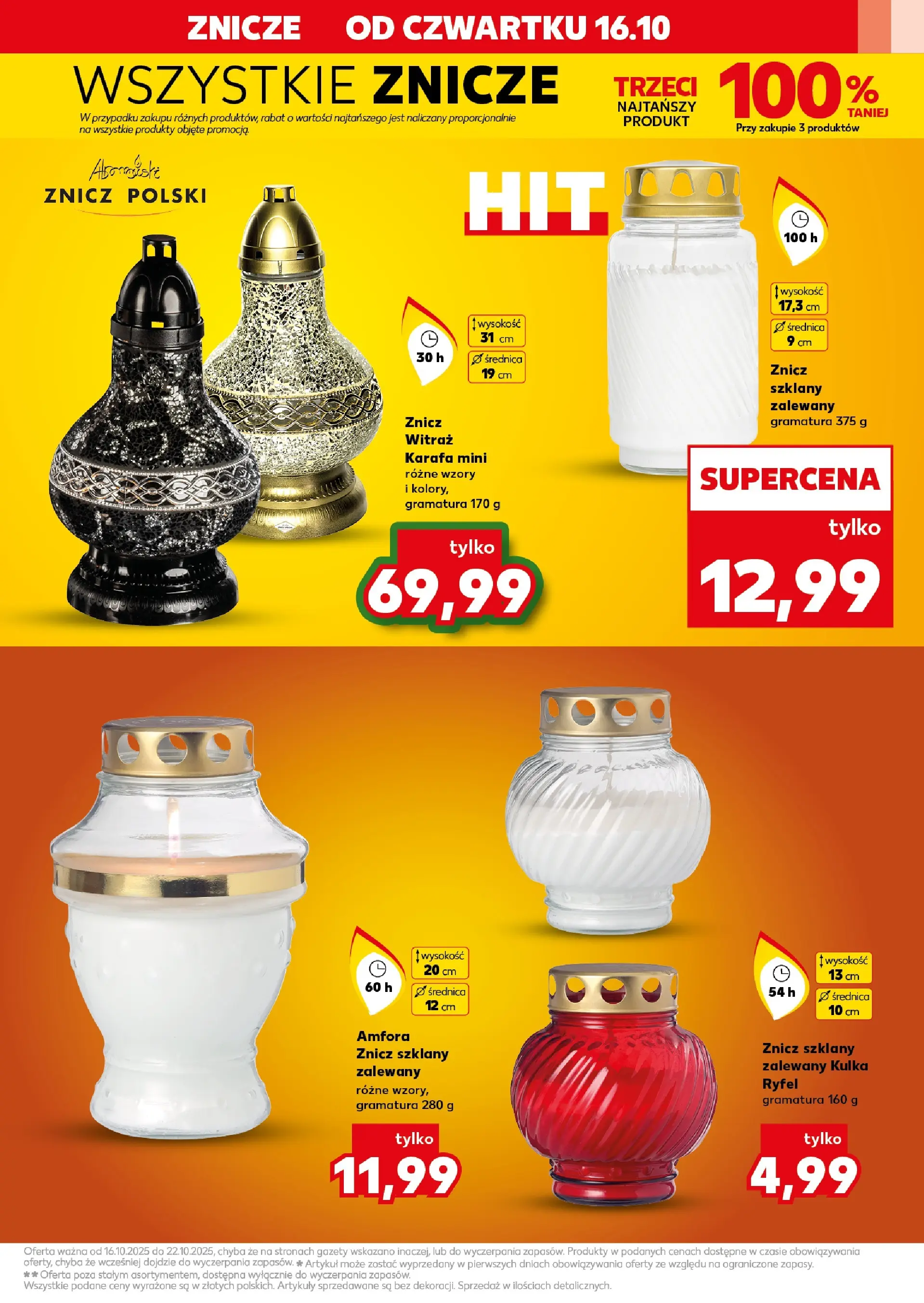 Kaufland gazetka - Znicze od 16.10.2025 - od jutra PDF | Strona: 5 | Produkty: Znicze