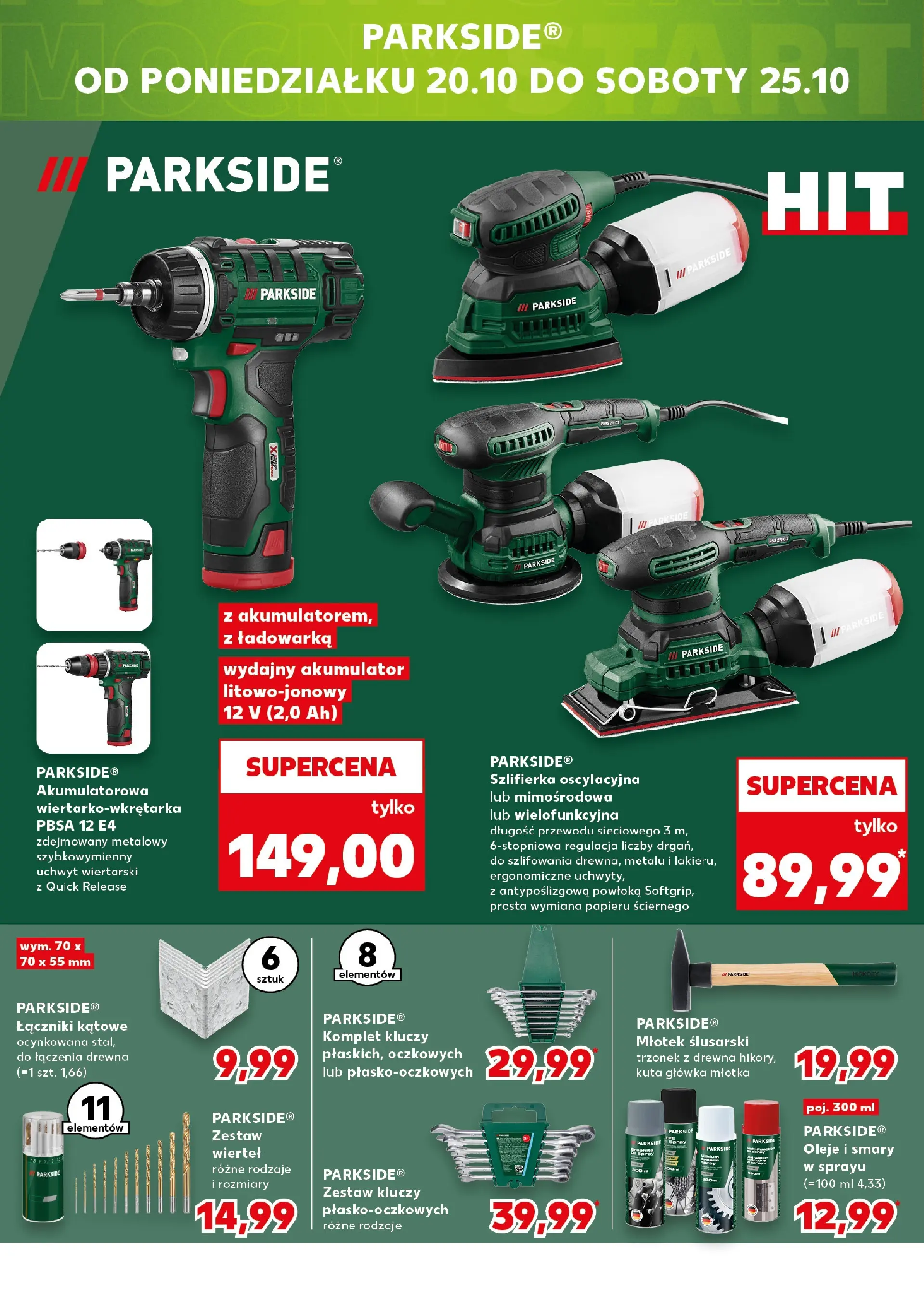 Kaufland gazetka - Mega okazje od 16.10.2025 - od jutra PDF | Strona: 18 | Produkty: Ładowarka, Szlifierka oscylacyjna, Szlifierka