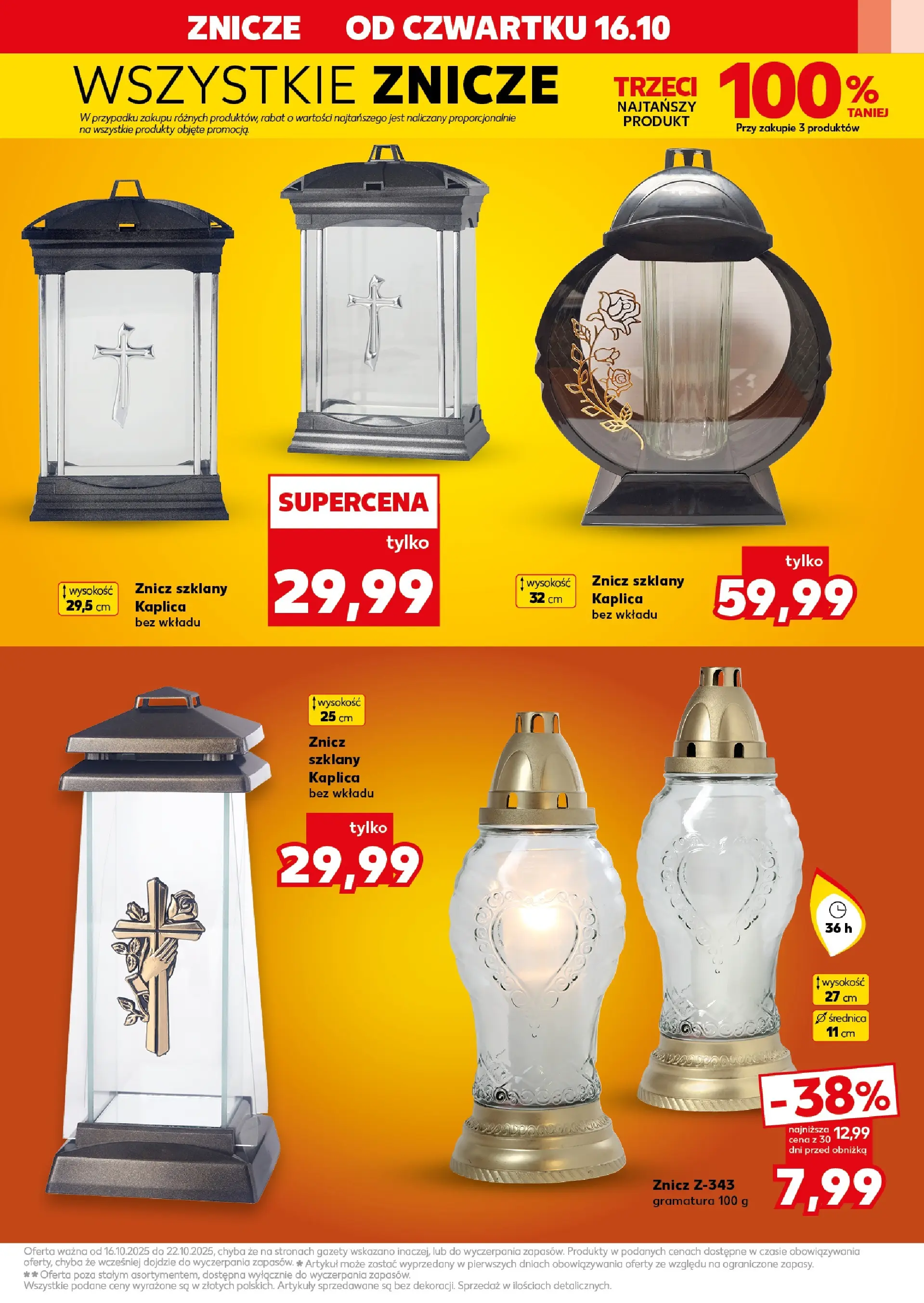 Kaufland gazetka - Znicze od 16.10.2025 - od jutra PDF | Strona: 9 | Produkty: Znicze