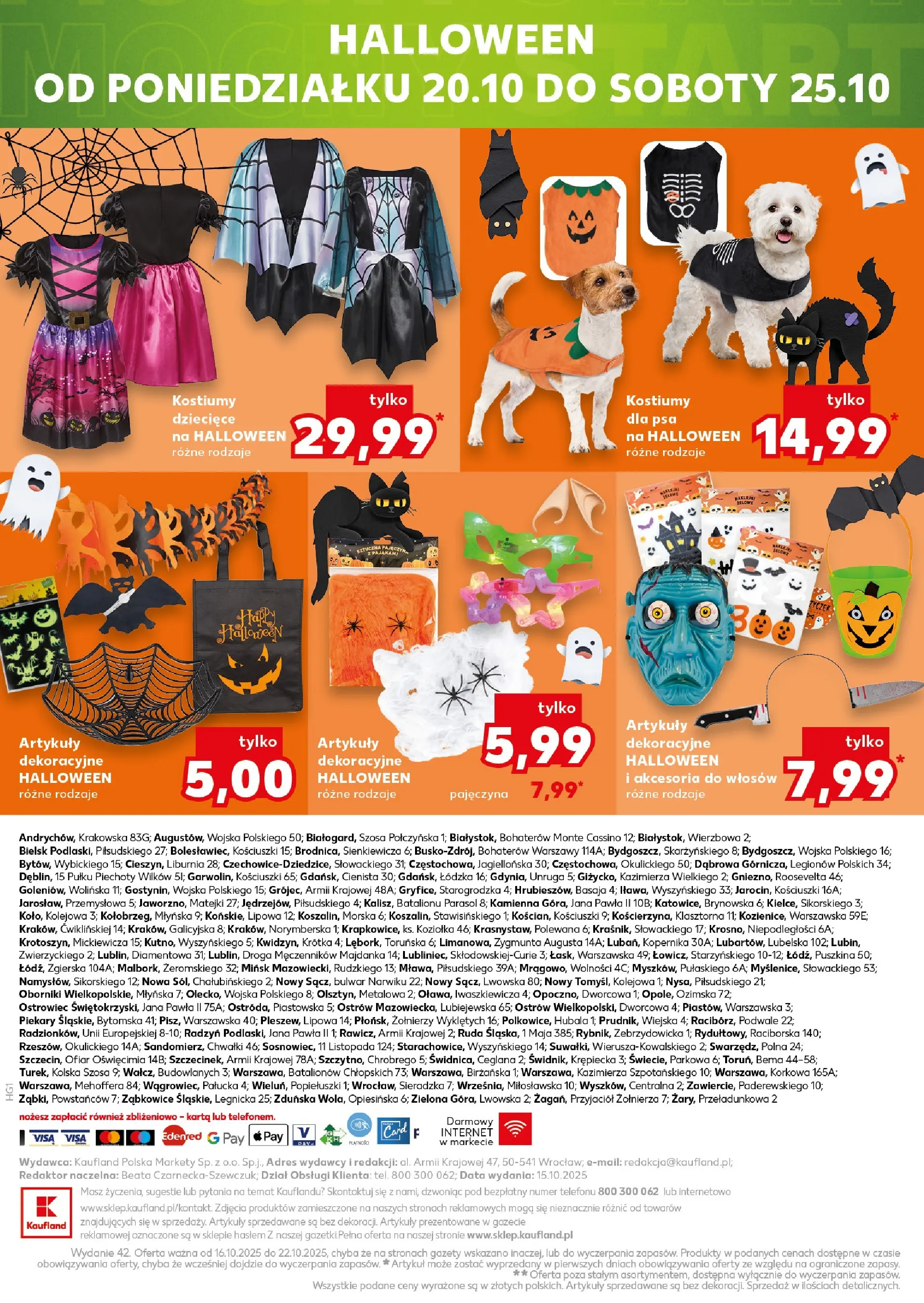 Kaufland gazetka - Mega okazje od 16.10.2025 - od jutra PDF | Strona: 22 | Produkty: Karta, Parasol