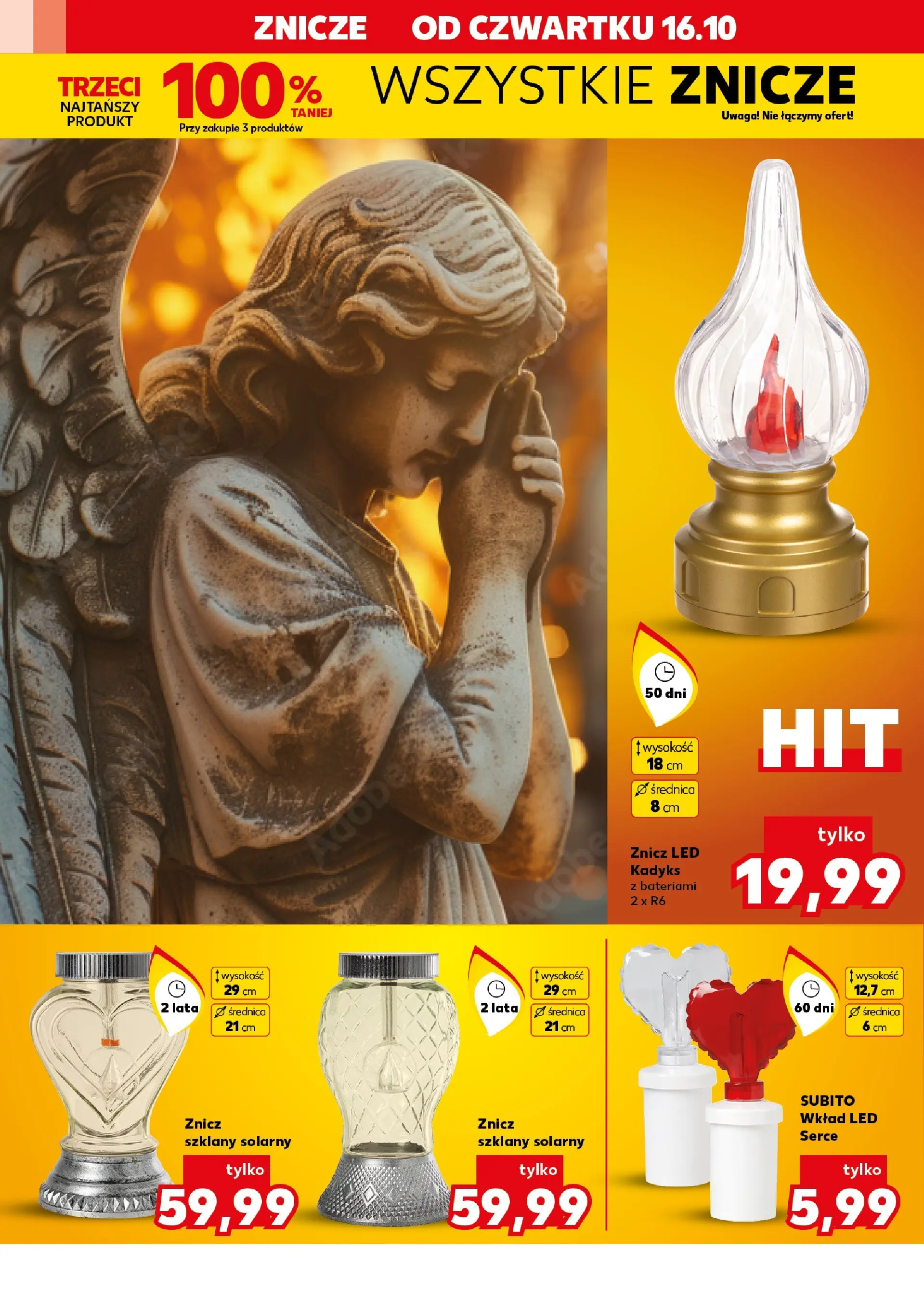Kaufland gazetka - Znicze od 16.10.2025 - od jutra PDF | Strona: 12 | Produkty: Znicz LED, Znicze