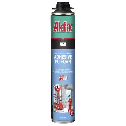 ПУ ПЯНА ЗА ТОПЛОИЗОЛАЦИЯ AKFIX PU-960 ПИСТОЛЕТНА