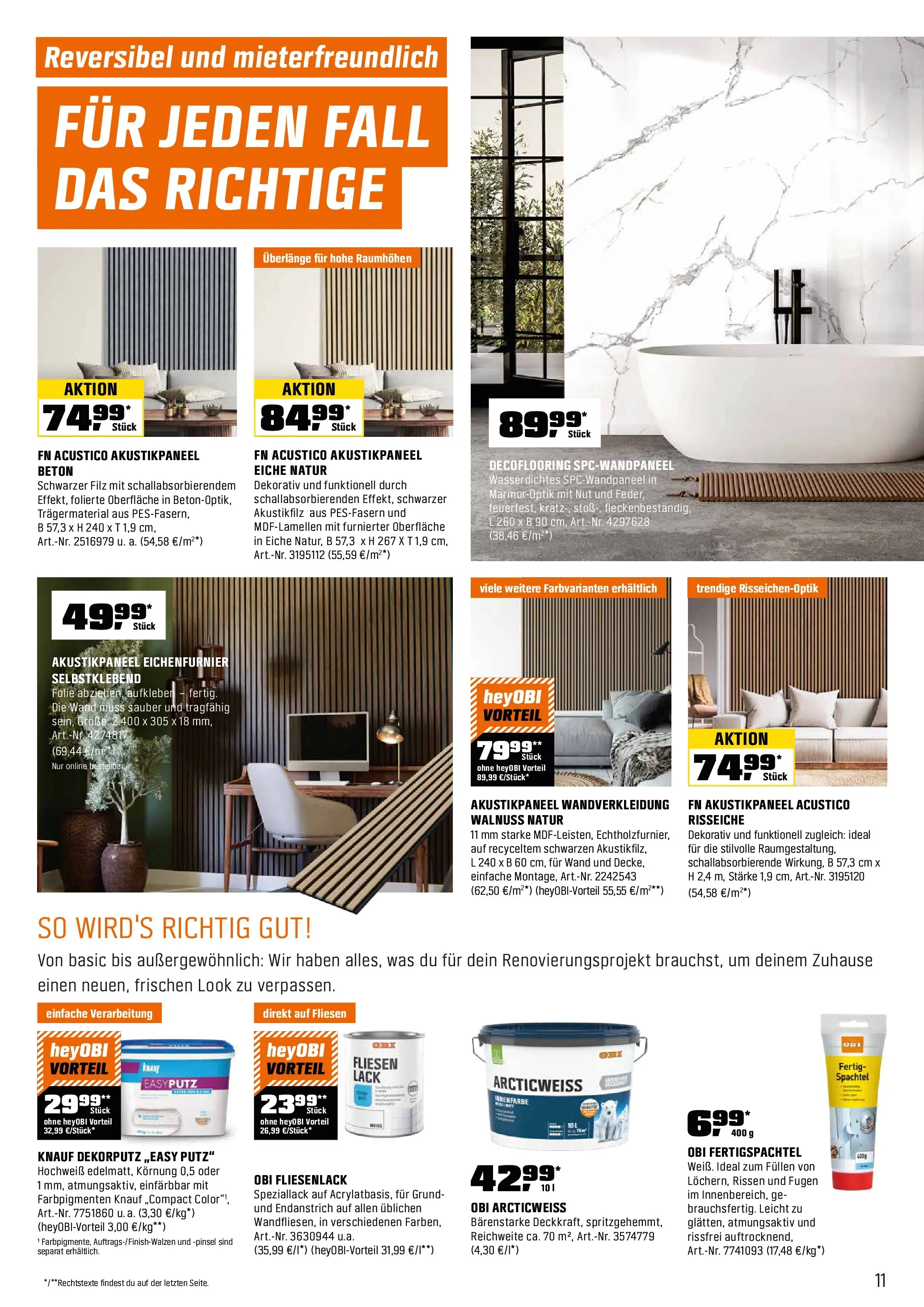 OBI Flugblatt von 13.10.2025 - Aktuelle Angebote | Seite: 11 | Produkte: Pinsel