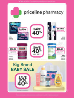 Preview of Priceline Pharmacy - Big Brand Baby Sale - valid from 15.10.2025