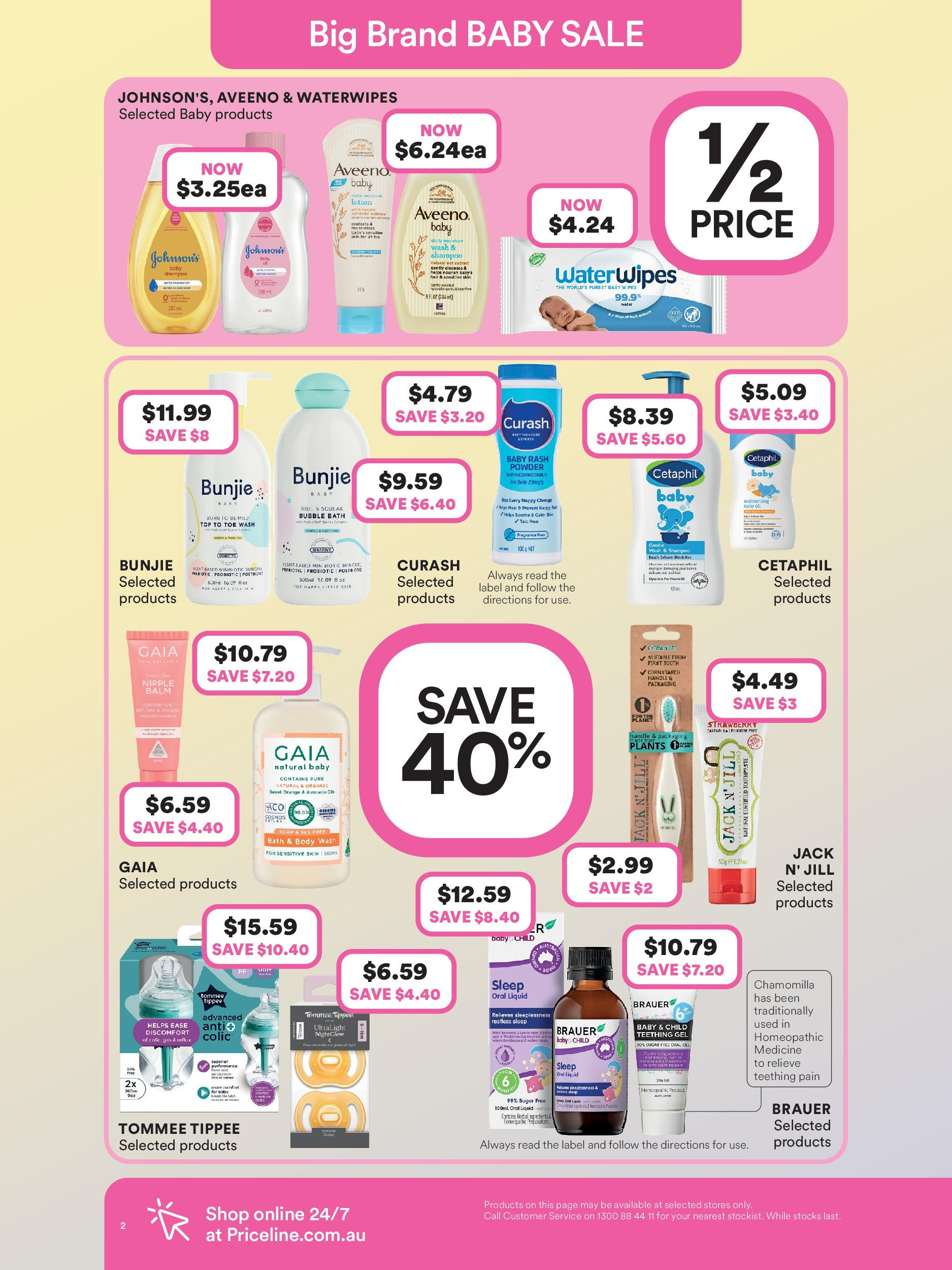 Priceline Pharmacy - Big Brand Baby Sale - 15/10/2025 > weekly / monthly specials | Page: 2 | Products: Bubble bath, Toothpaste, Water, Sensitive skin