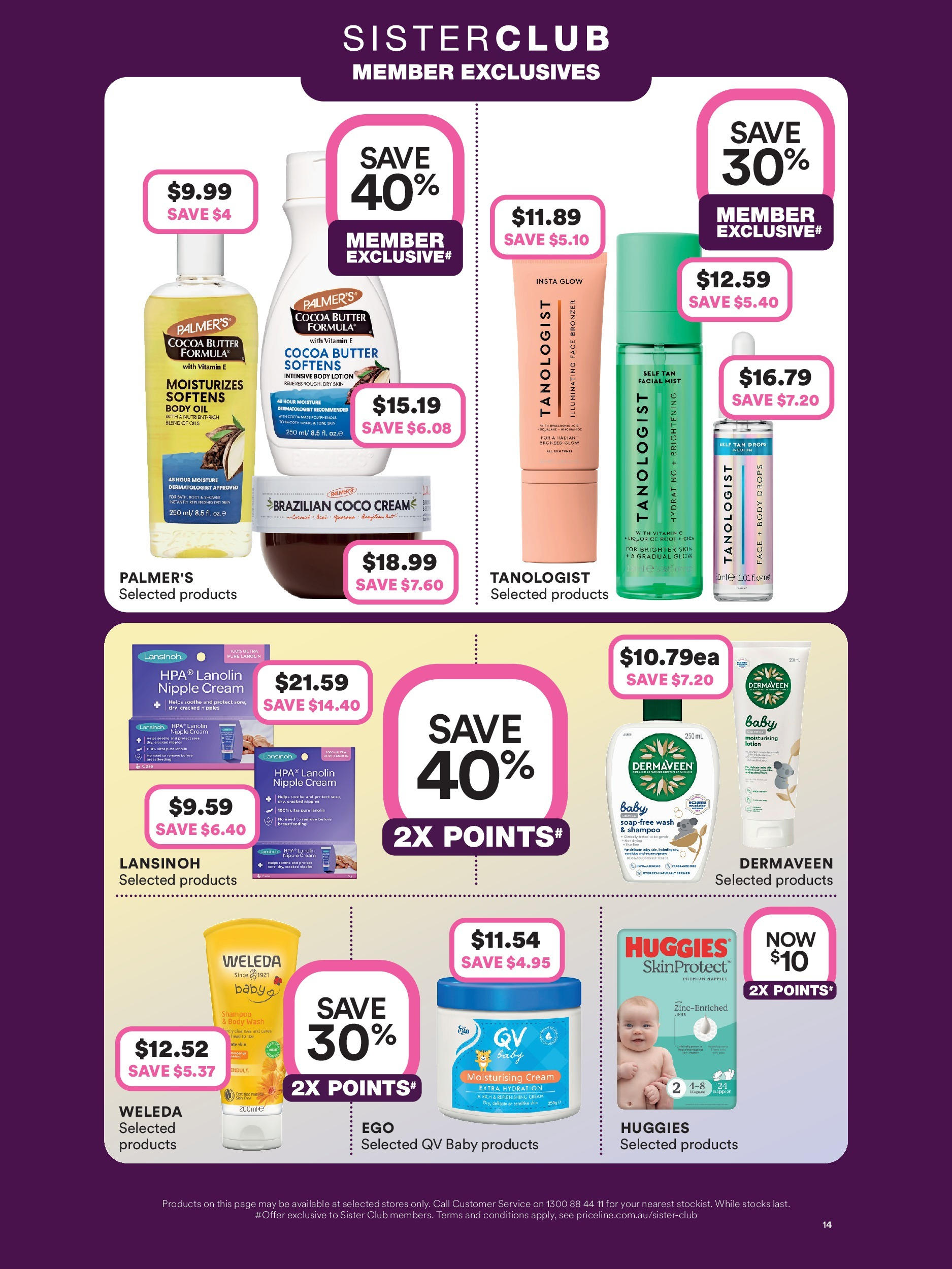 Priceline Pharmacy - Big Brand Baby Sale - 15/10/2025 > weekly / monthly specials | Page: 4 | Products: Cocoa, Shampoo, Cream, Vitamin