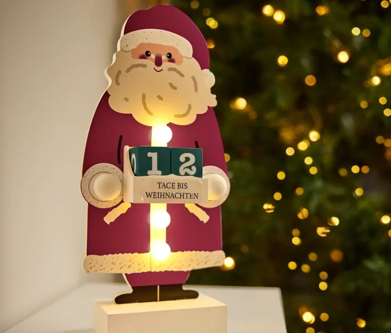 LED Kalender Santa