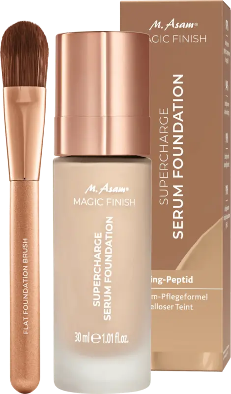 M. Asam Geschenkset Serum Foundation Supercharge 200 Warm Sand