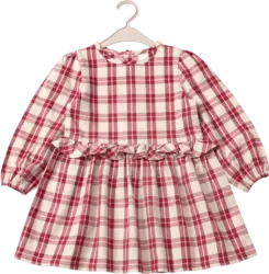 ALANA Kleid aus Flanell mit Karo-Muster, rot, Gr. 104