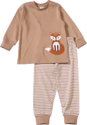 ALANA Schlafanzug mit Fuchs-Applikation, braun, Gr. 104