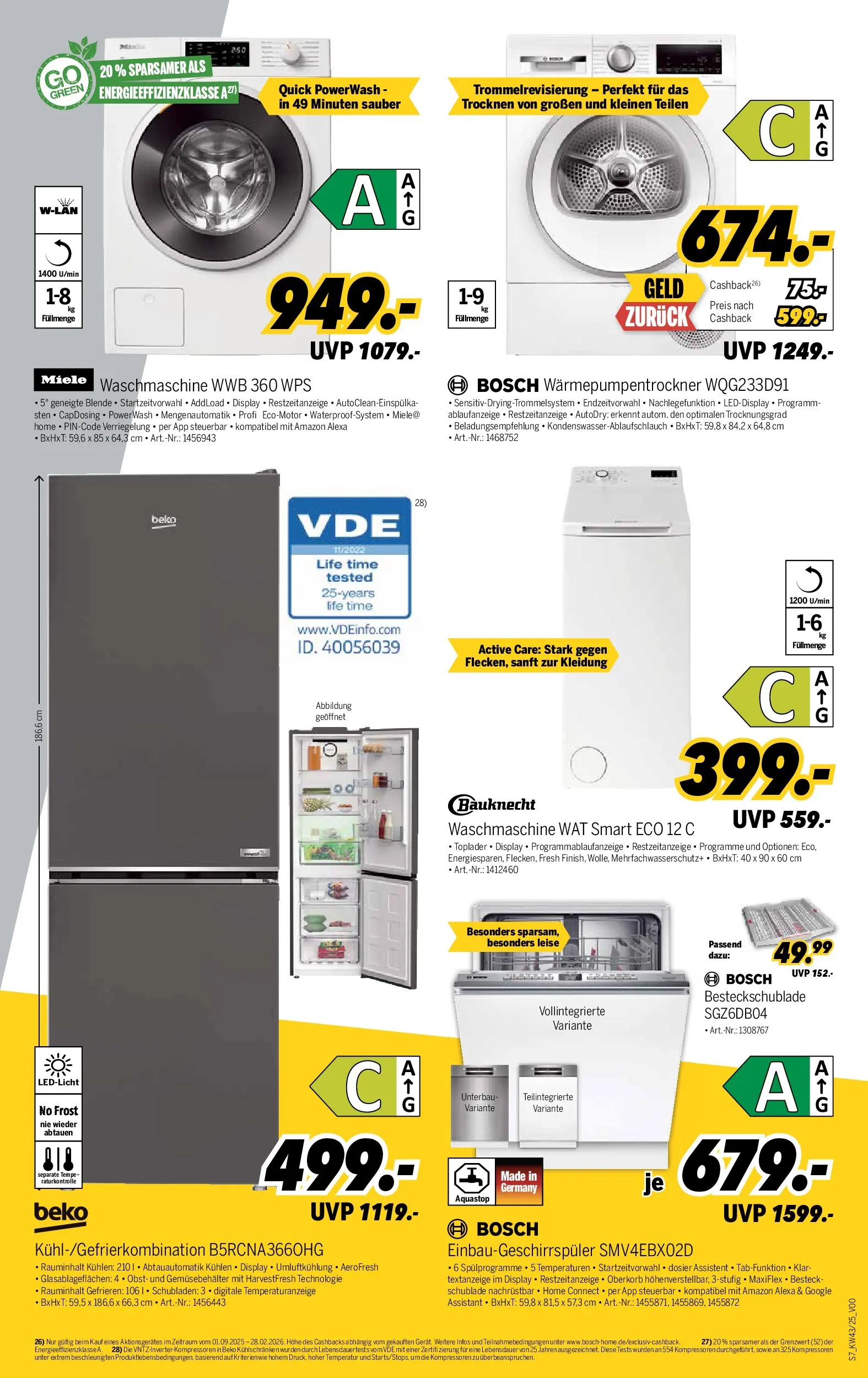 Medimax Prospekt 	 (ab 18.10.2025) zum Blättern | Seite: 7 | Produkte: Miele, Bosch, Obst, Toplader