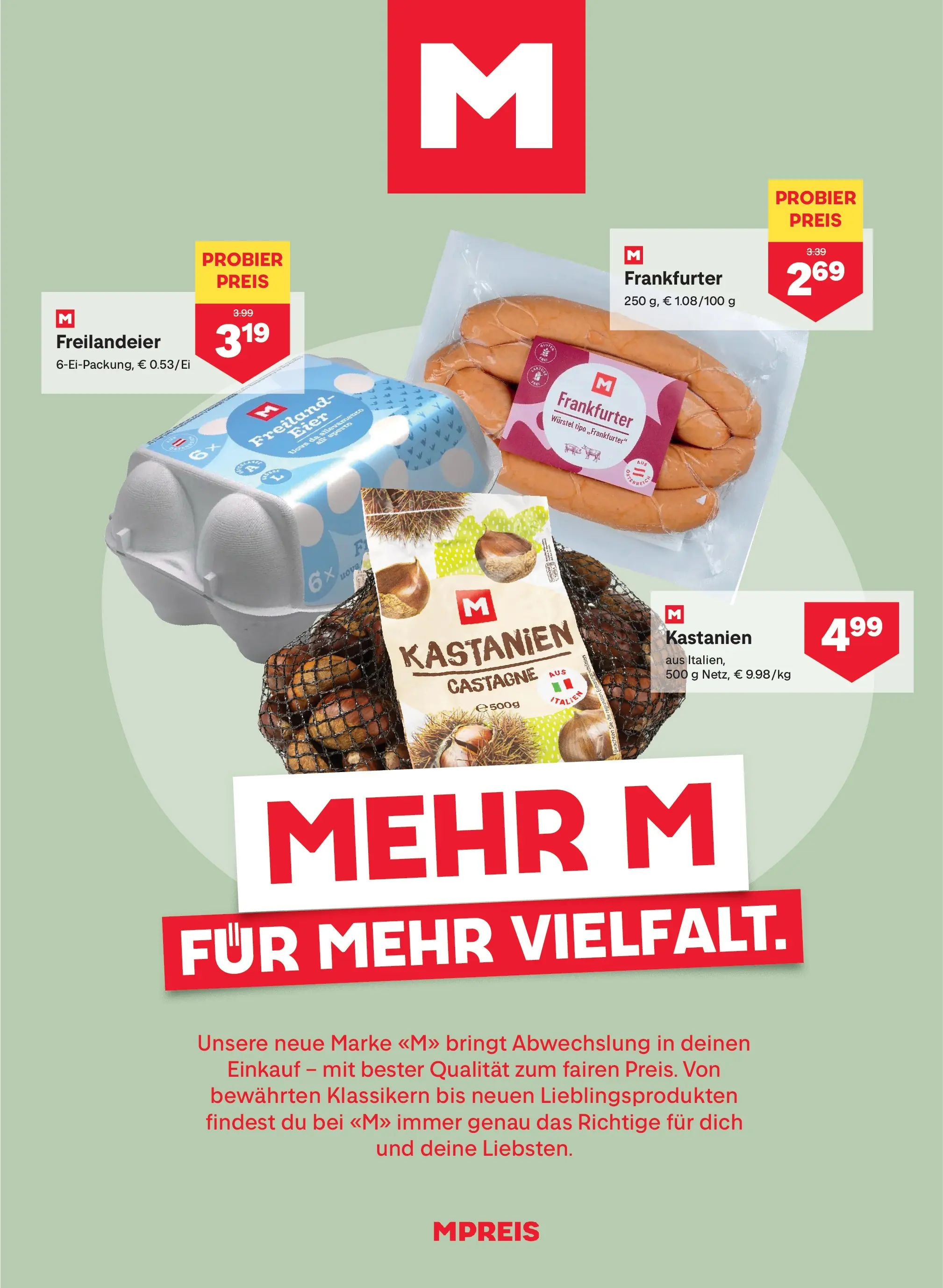 MPREIS Sillian von 22.10.2025 - Aktuelle Angebote | Seite: 7 | Produkte: Eier