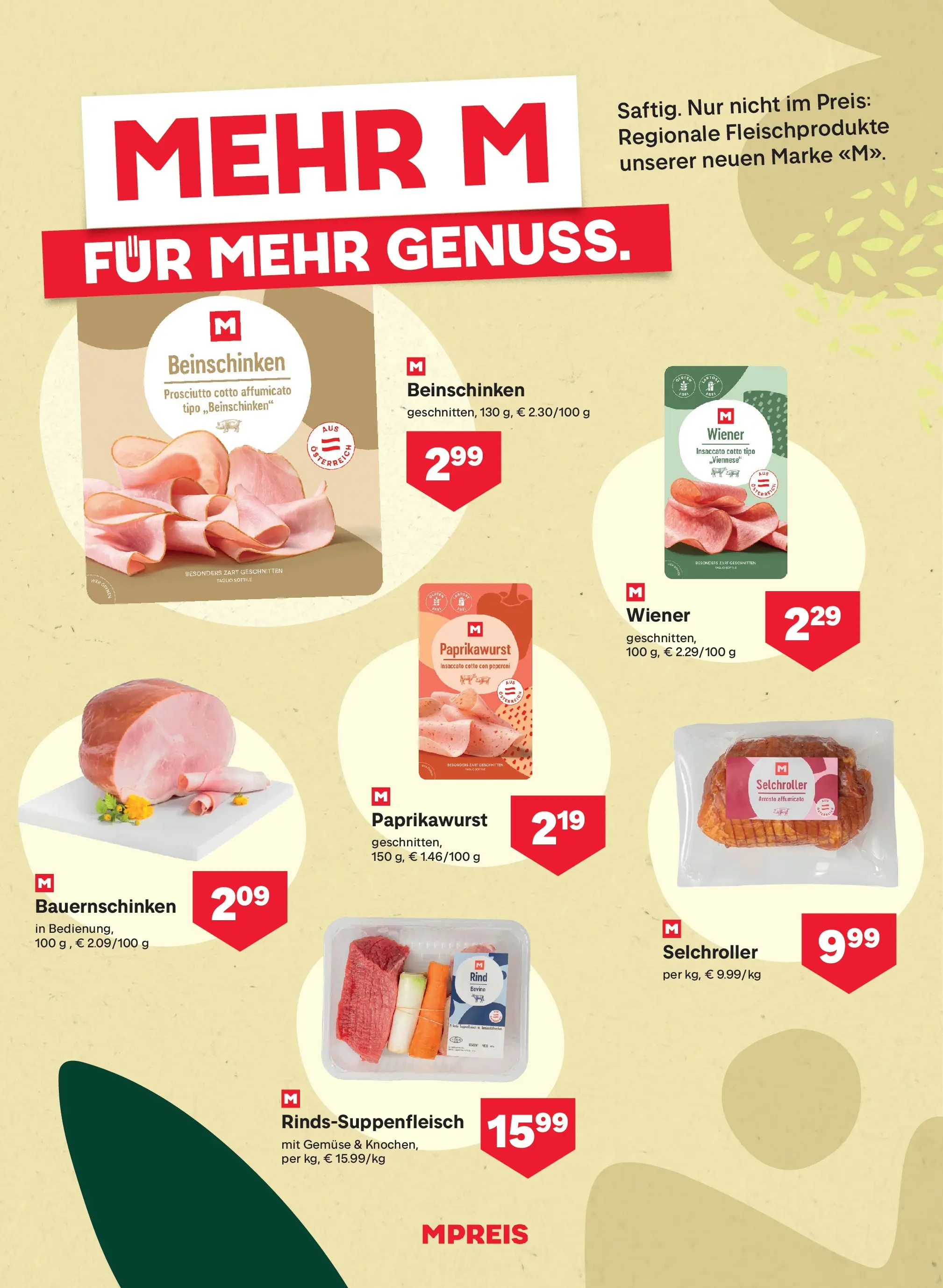 MPREIS Sillian von 22.10.2025 - Aktuelle Angebote | Seite: 9 | Produkte: Gemüse