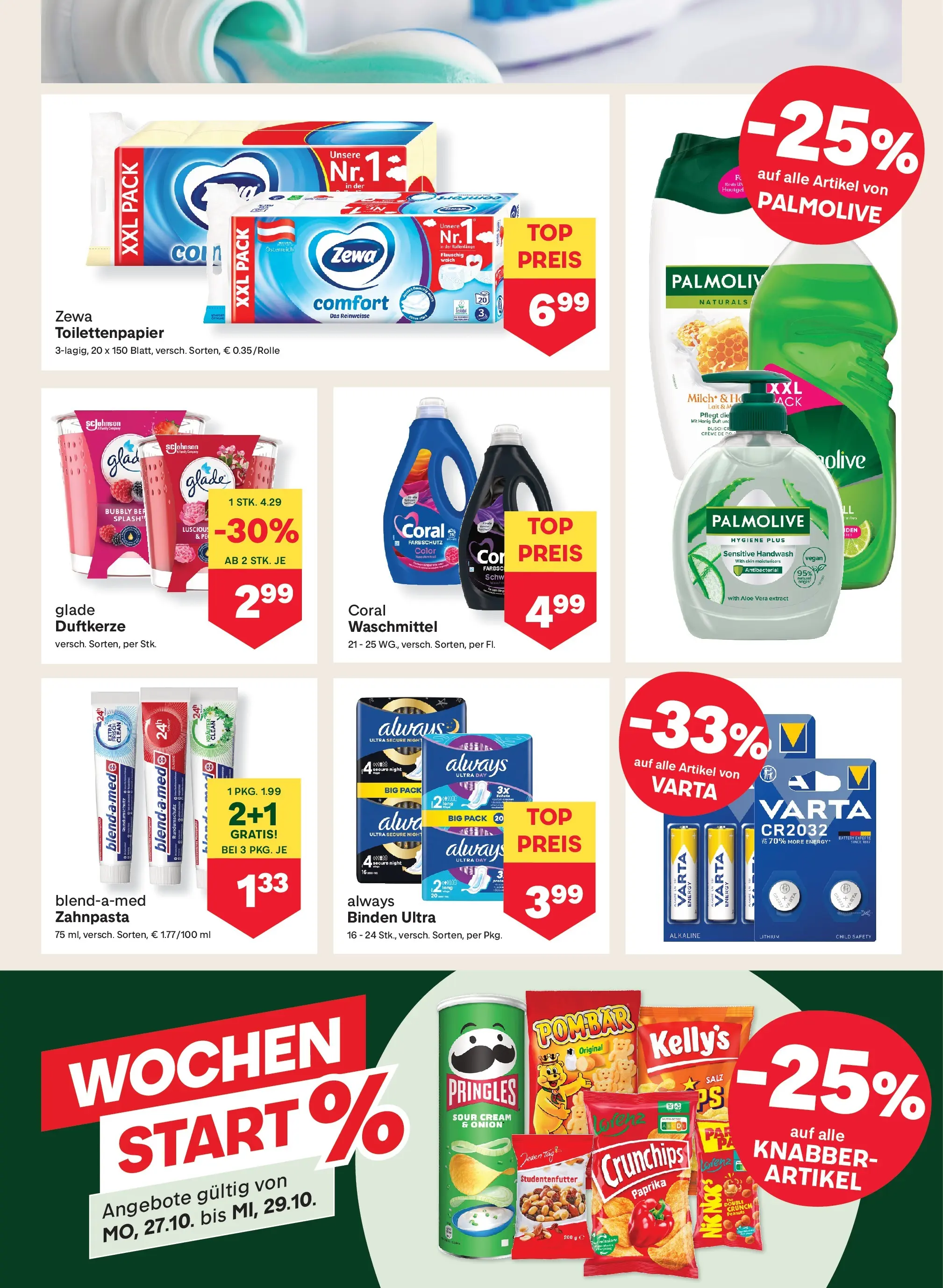 MPREIS Sillian von 22.10.2025 - Aktuelle Angebote | Seite: 15 | Produkte: Duft, Zahnpasta, Waschmittel