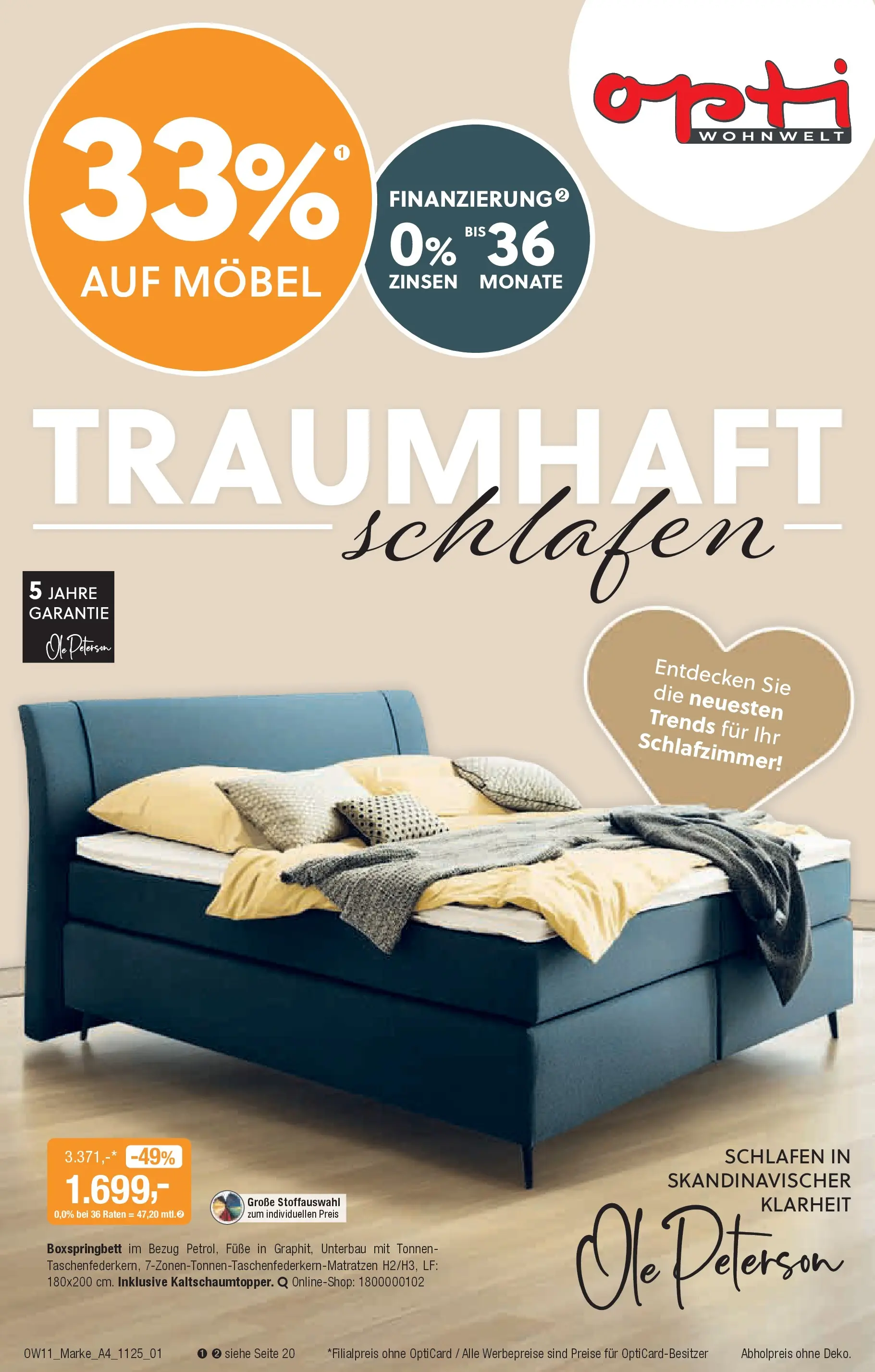 Entdecke - Traumhaft schlafen (ab 22.10.2025) zum Blättern | Seite: 1 | Produkte: Boxspringbett